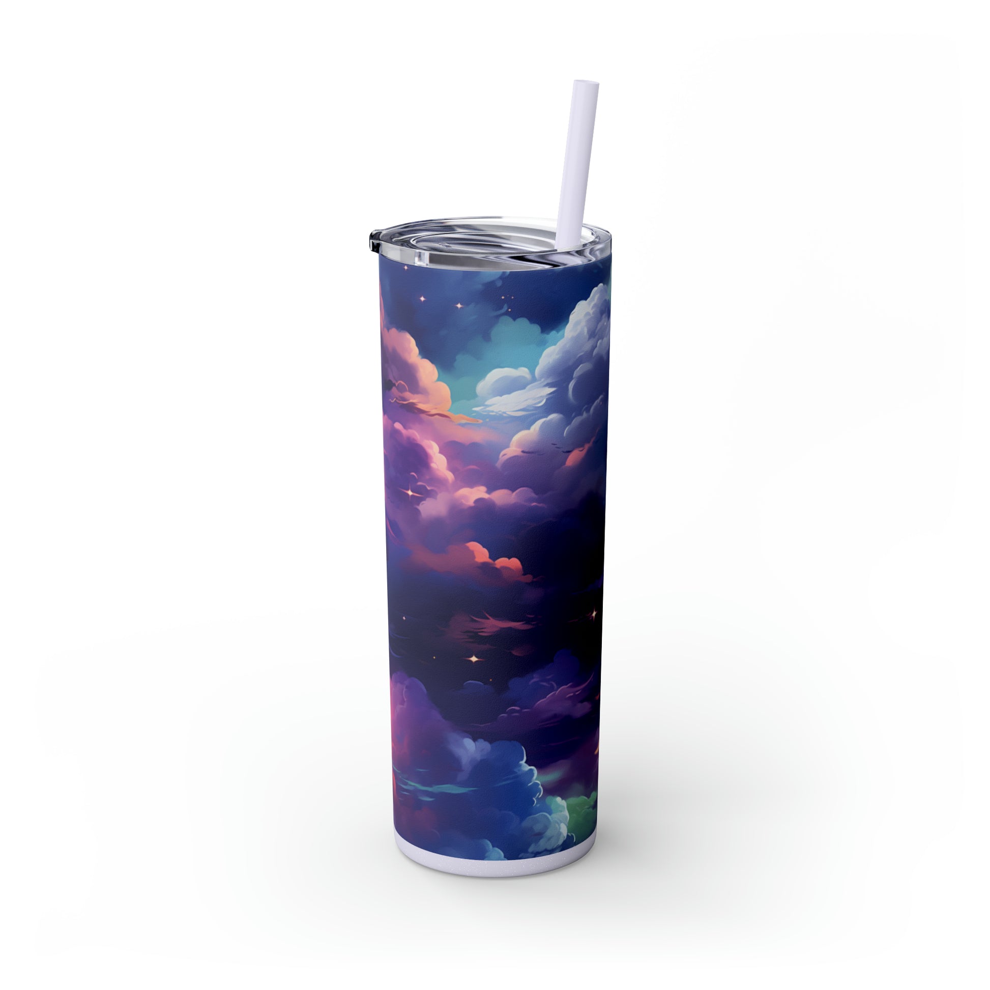 Painted Sky 20oz Insulated Stainless Steel Skinny Tumbler with Lid and Straw - Dyborn Designs