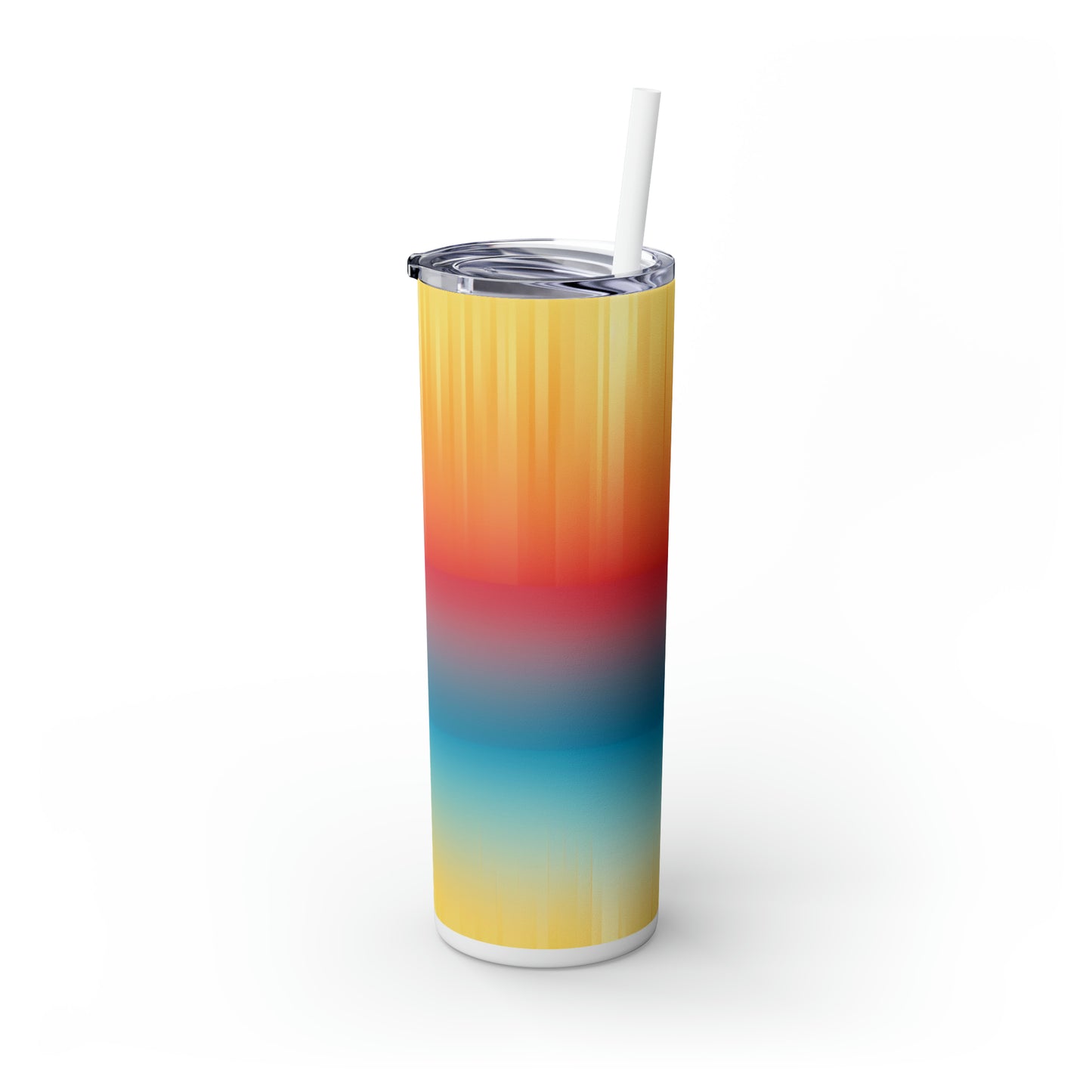 Morning Lake 20-Ounce Steel Skinny Tumbler with Lid and Straw - Dyborn Designs