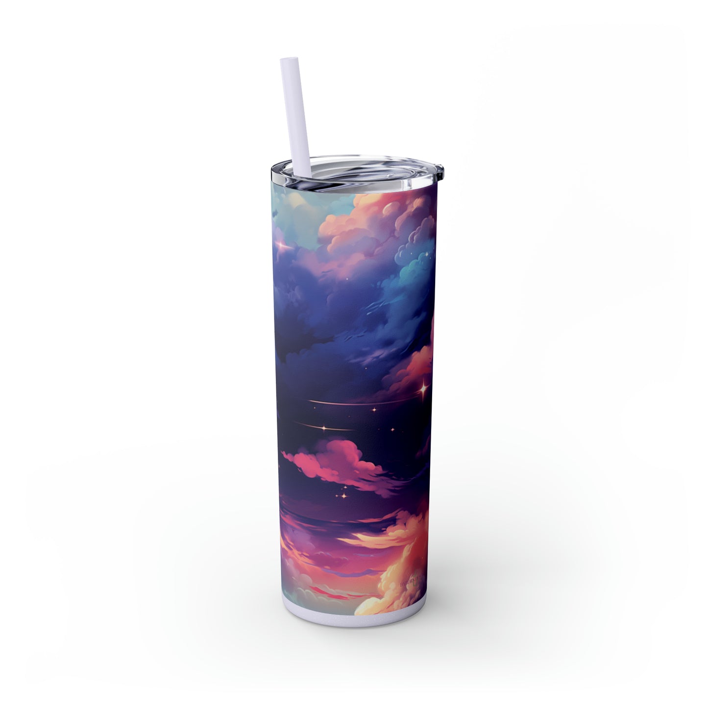 Painted Sky 20oz Insulated Stainless Steel Skinny Tumbler with Lid and Straw - Dyborn Designs