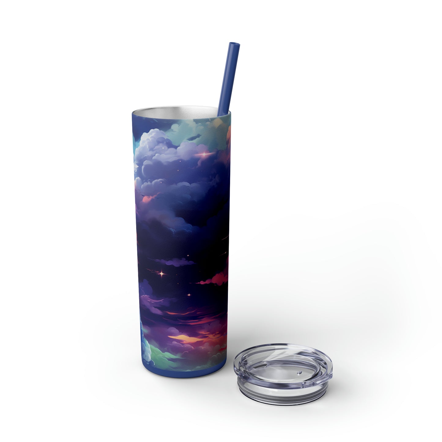 Painted Sky 20oz Insulated Stainless Steel Skinny Tumbler with Lid and Straw - Dyborn Designs