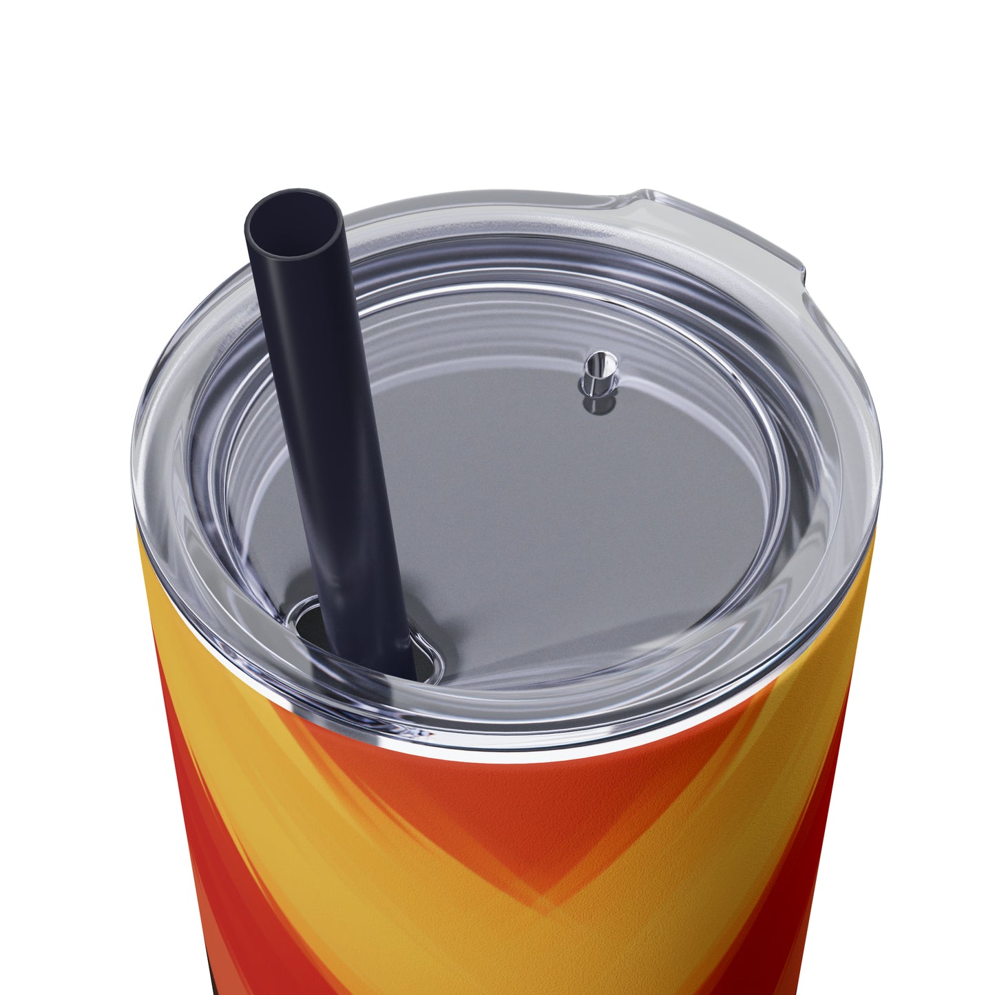 Candy Corn 20-Ounce Steel Skinny Tumbler with Lid and Straw - Dyborn Designs