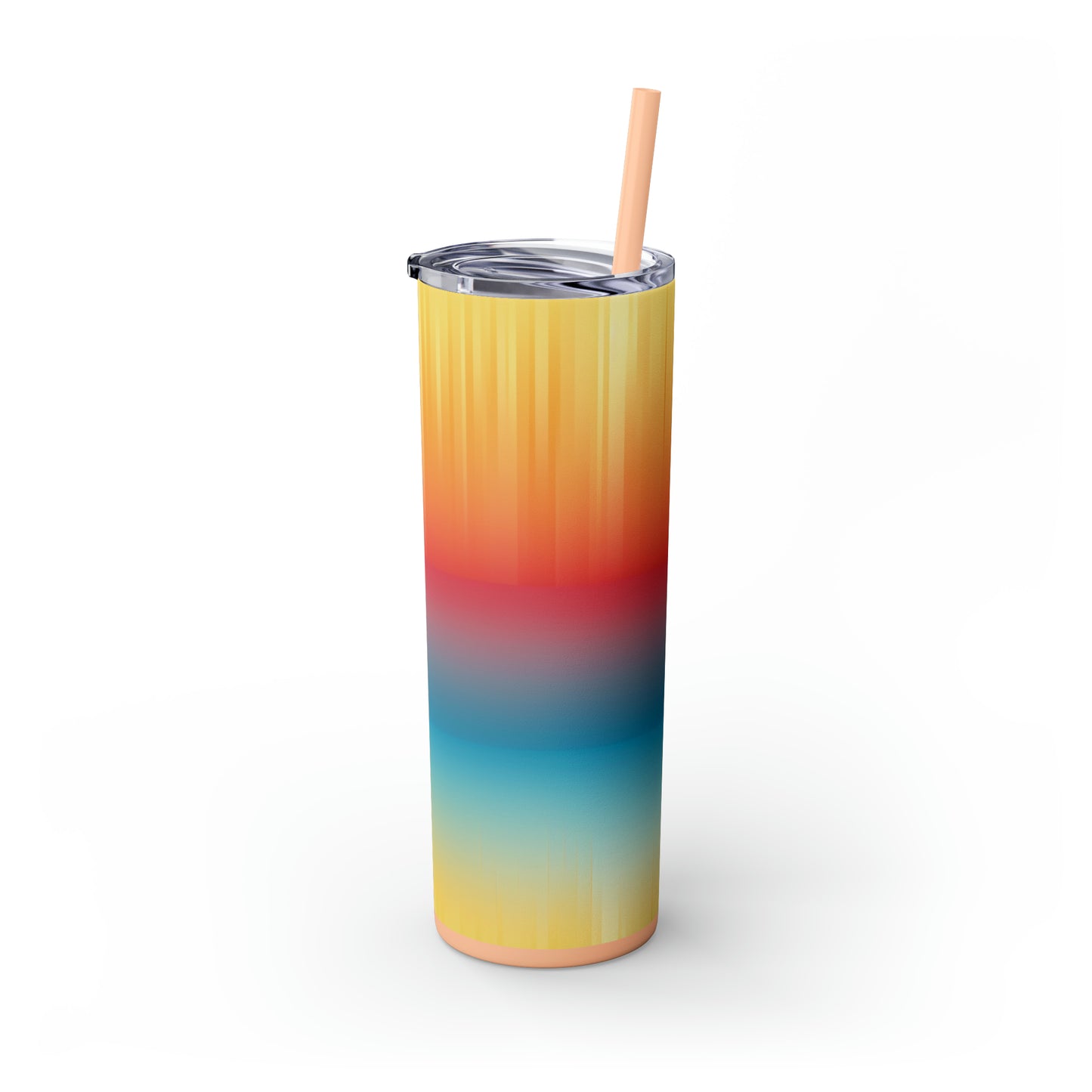 Morning Lake 20-Ounce Steel Skinny Tumbler with Lid and Straw - Dyborn Designs