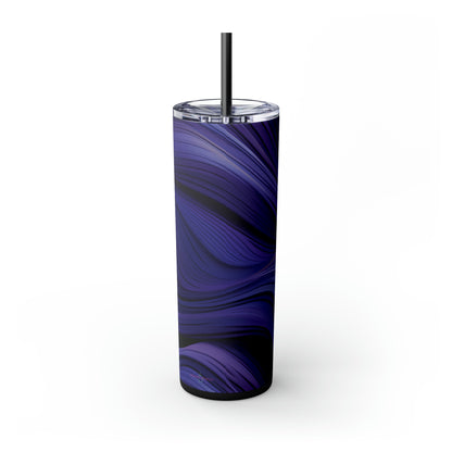 Purple Groove 20oz Insulated Stainless Steel Skinny Tumbler with Lid and Straw - Dyborn Designs