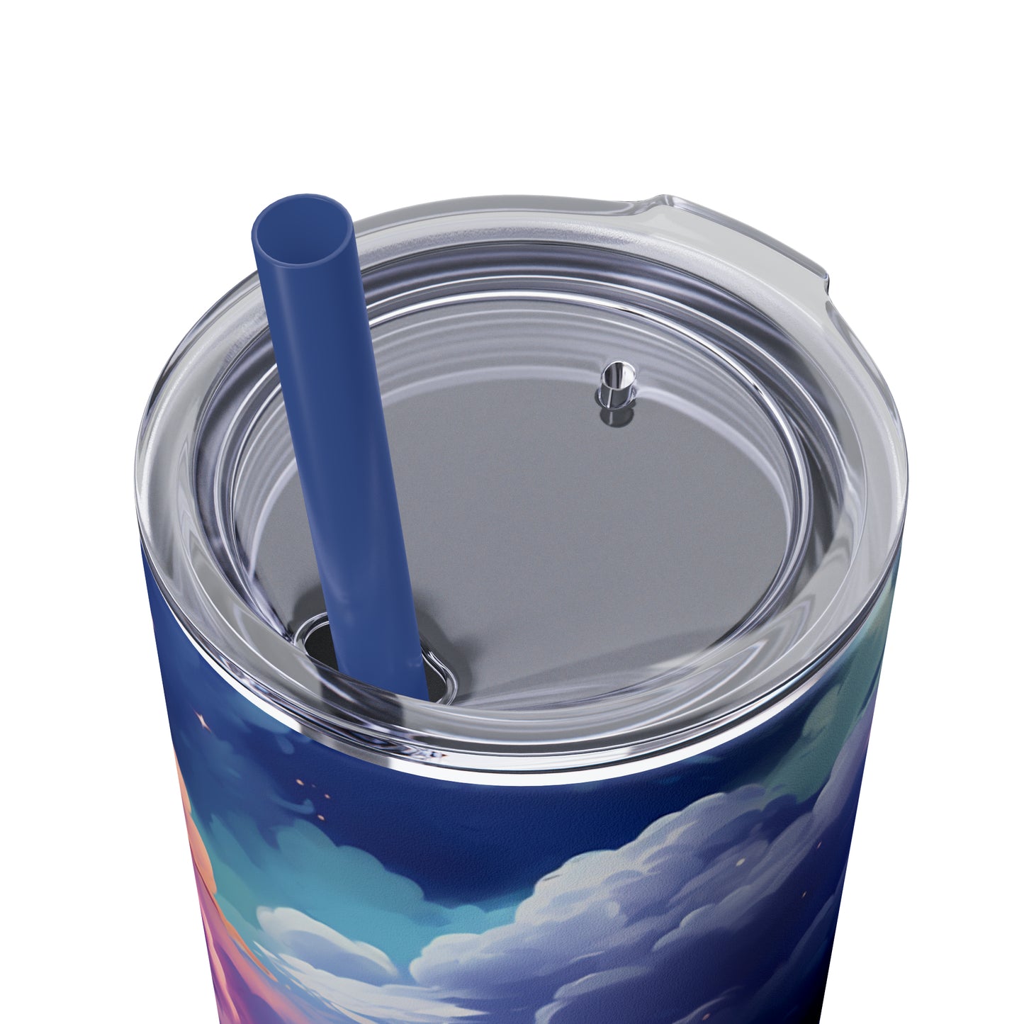 Painted Sky 20oz Insulated Stainless Steel Skinny Tumbler with Lid and Straw - Dyborn Designs