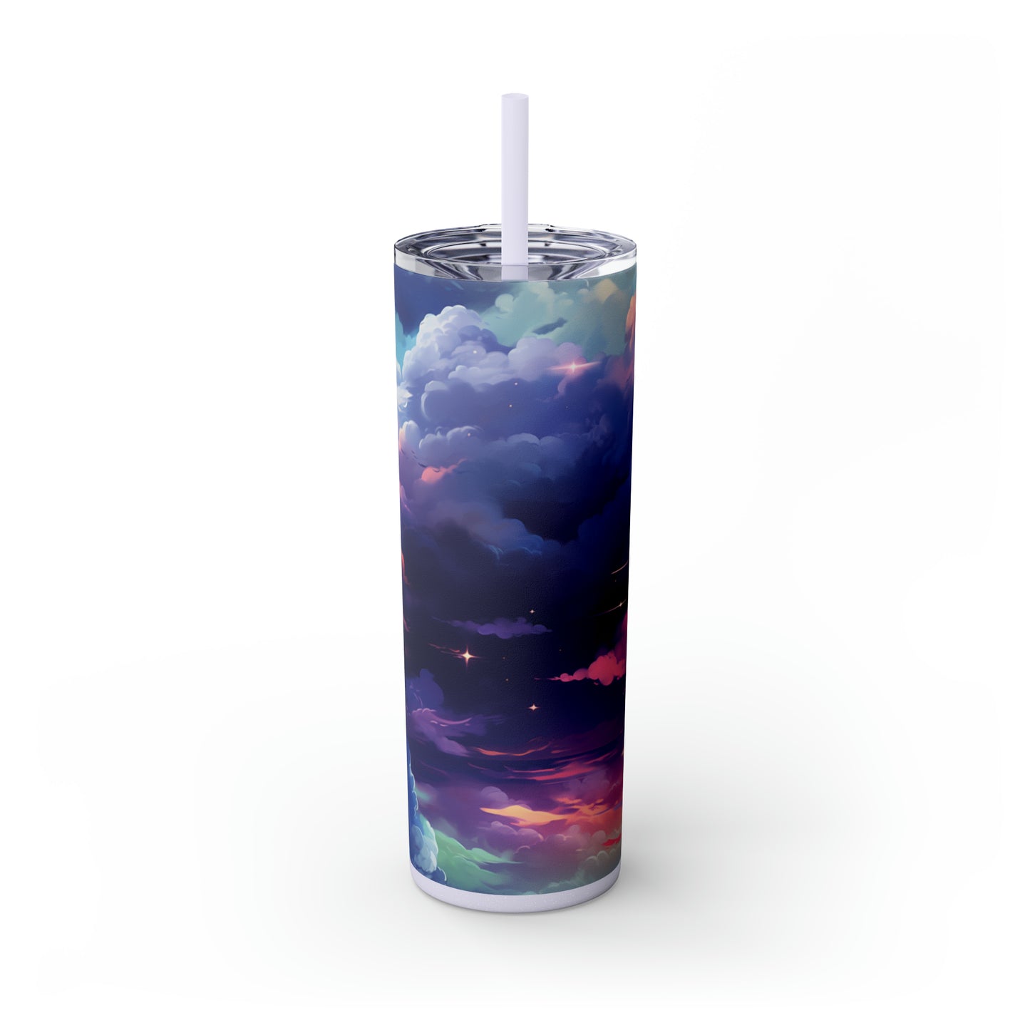 Painted Sky 20oz Insulated Stainless Steel Skinny Tumbler with Lid and Straw - Dyborn Designs