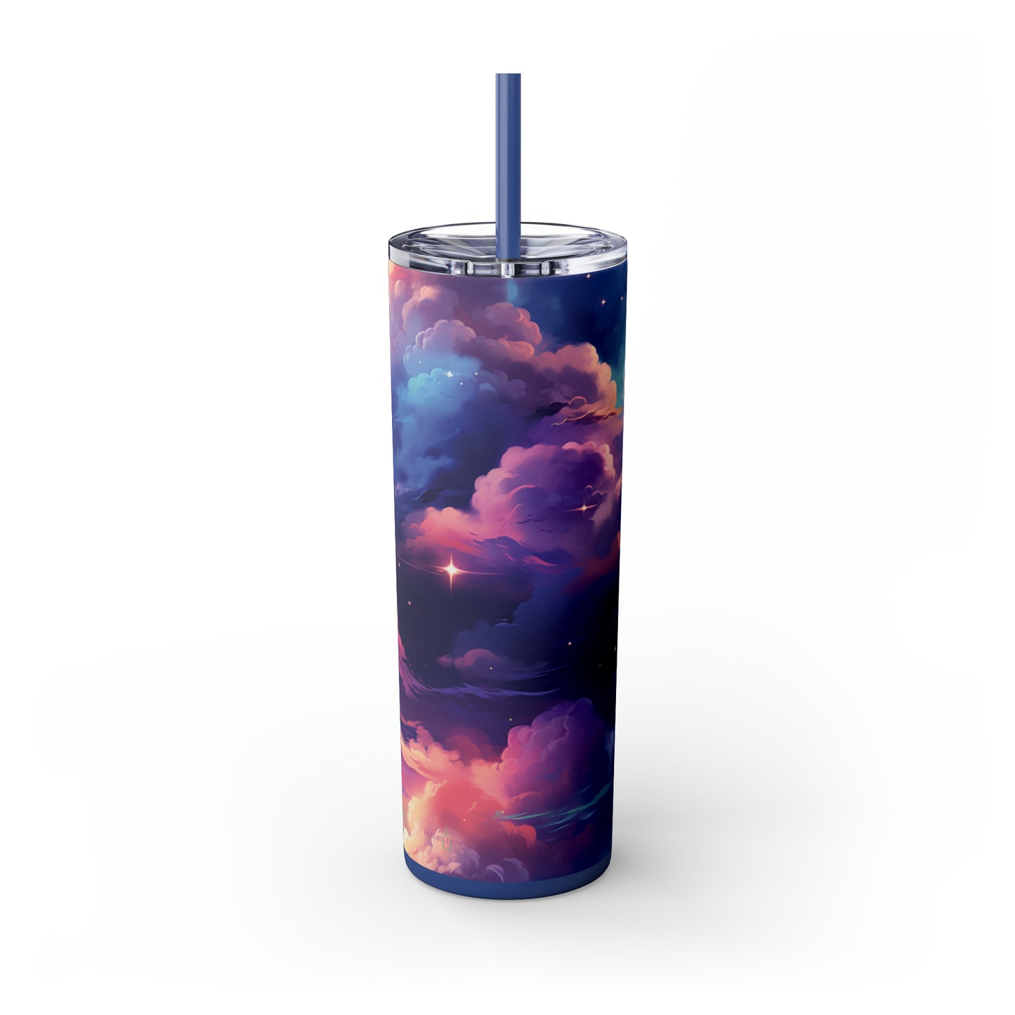 Painted Sky 20oz Insulated Stainless Steel Skinny Tumbler with Lid and Straw - Dyborn Designs