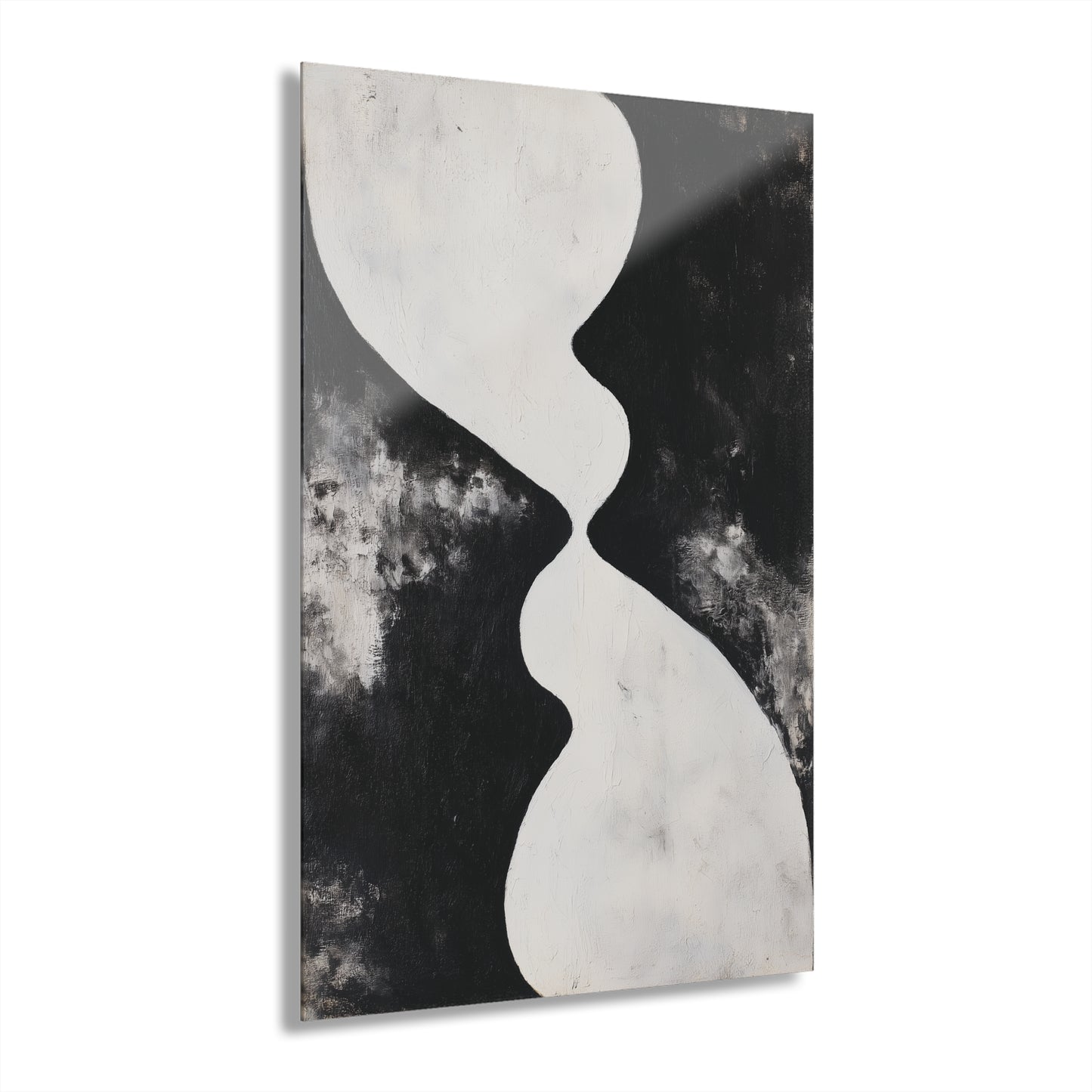 Balanced Divide - Modern Minimalist Acrylic Wall Art - 24 x 36 Inch - Front - Dyborn Designs