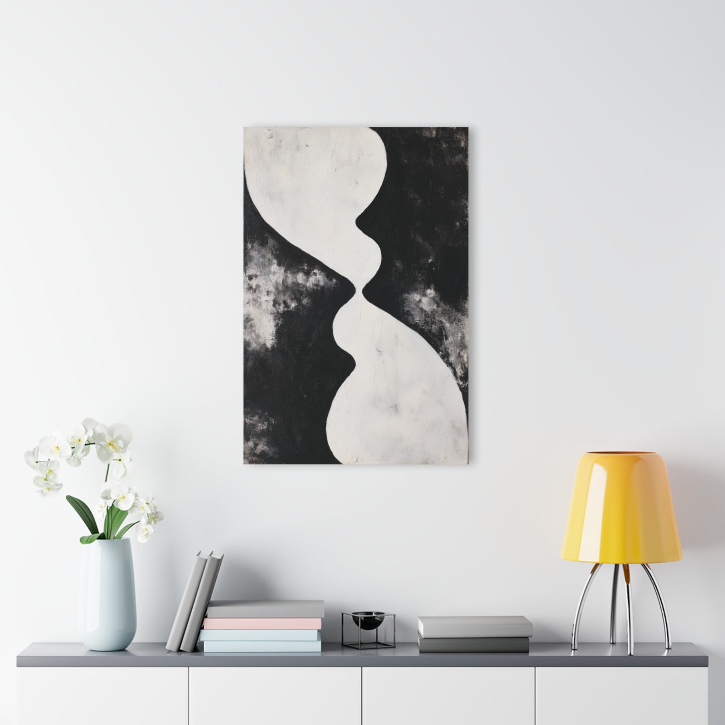 Balanced Divide - Modern Minimalist Acrylic Wall Art - 24 x 36 Inch - Light Mock Up - Dyborn Designs