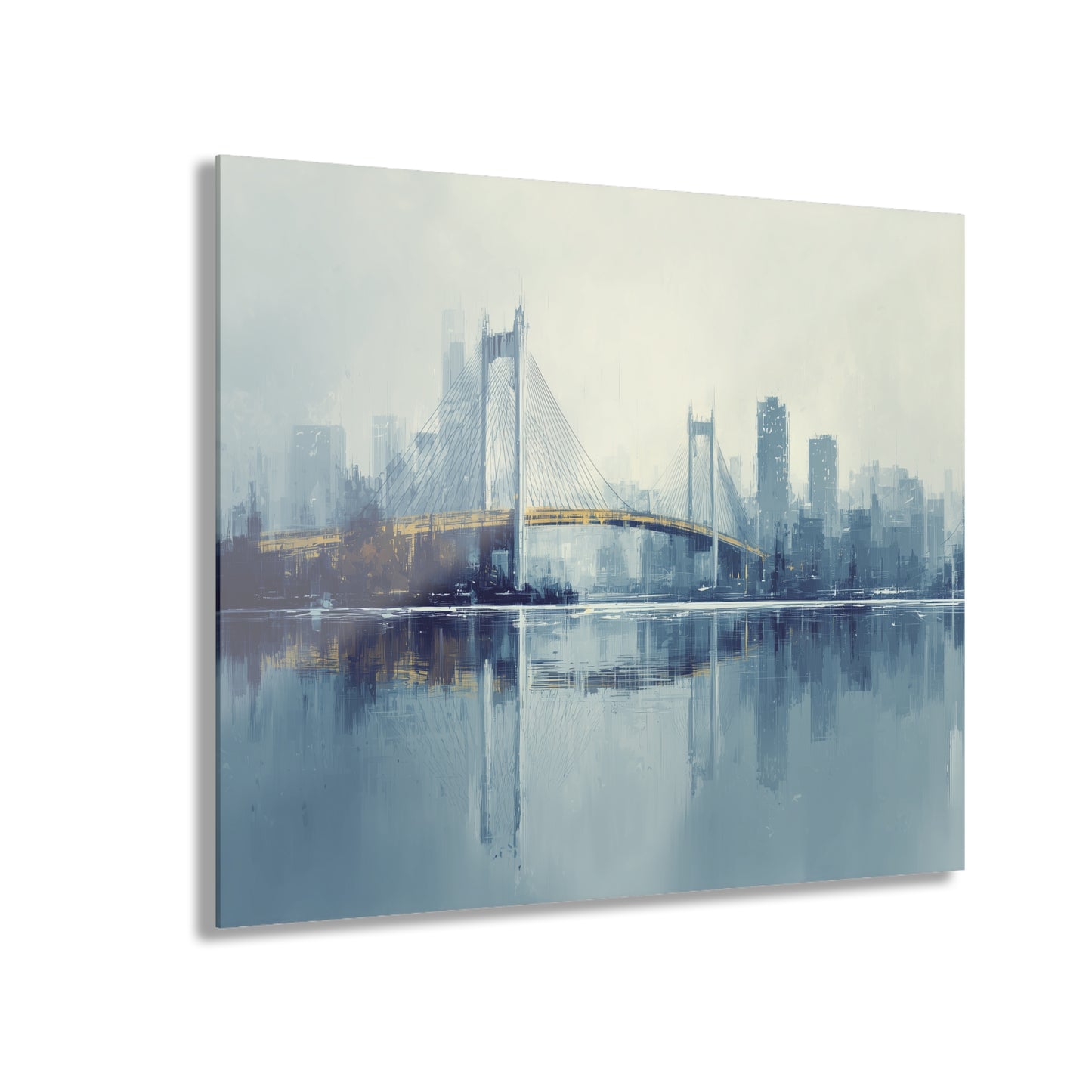 Current Thread - Modern Minimalist Acrylic Wall Art - 20 x 16 Inch - Front - Dyborn Designs