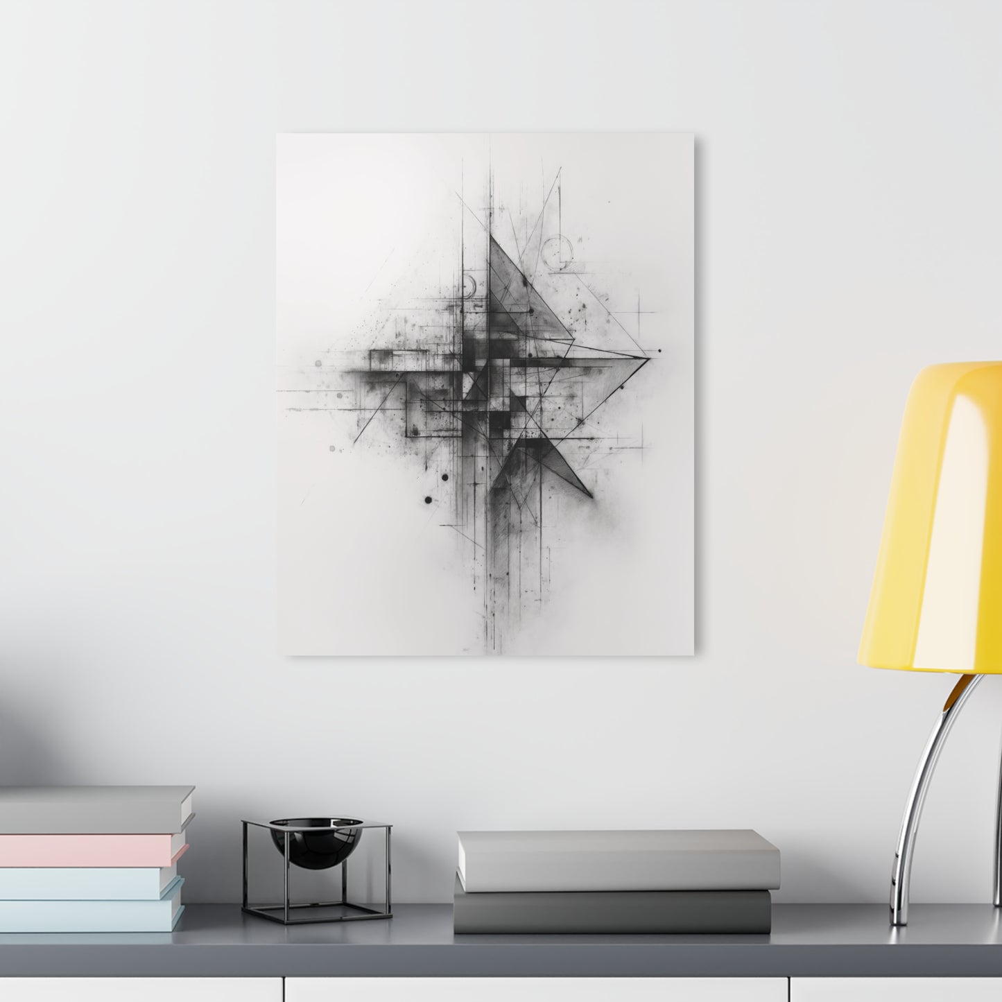 Dissonant Form - Modern Minimalist Acrylic Wall Art - 16 x 20 Inch - Light Mock Up - Dyborn Designs