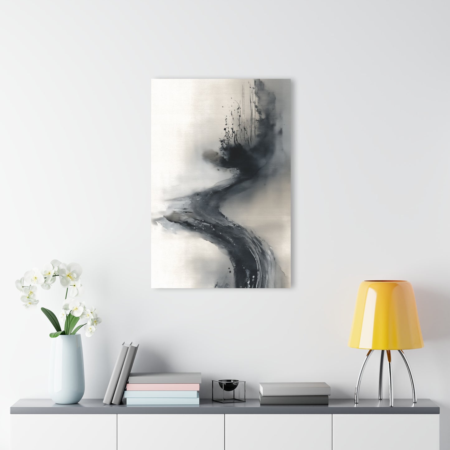 Drifting Memory - Modern Minimalist Acrylic Wall Art - 24 x 36 Inch - Light Mock Up - Dyborn Designs