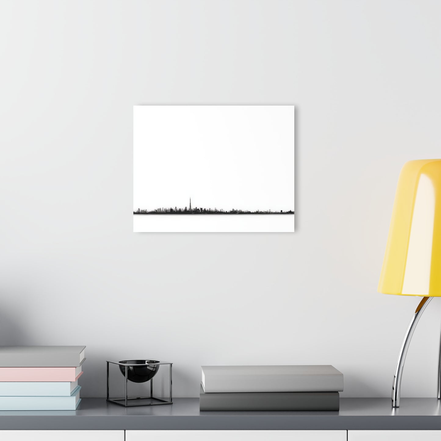 Eternal Skyline - Modern Minimalist Acrylic Wall Art - 14 x 11 Inch - Light Mock Up - Dyborn Designs