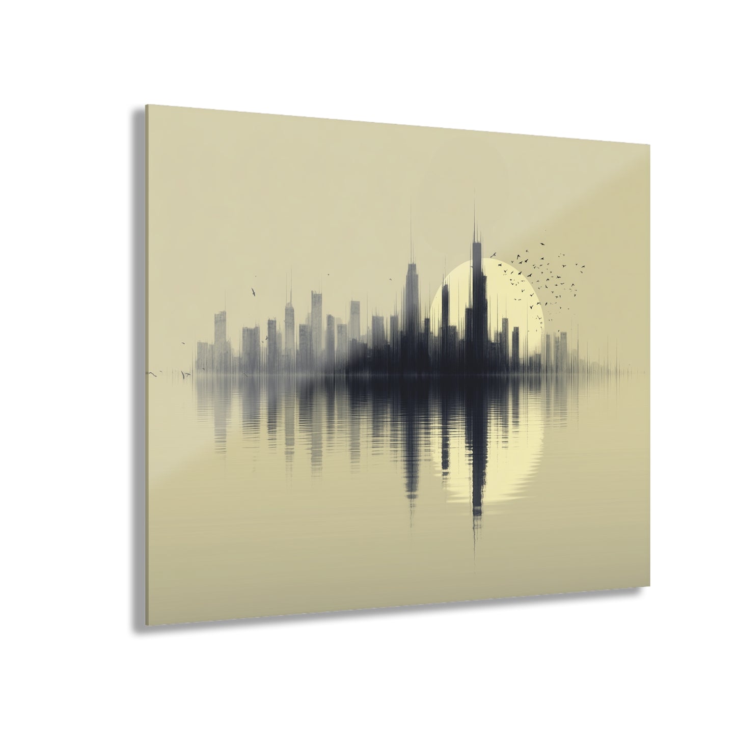Evening Ascent - Modern Minimalist Acrylic Wall Art - 20 x 16 Inch - Front - Dyborn Designs
