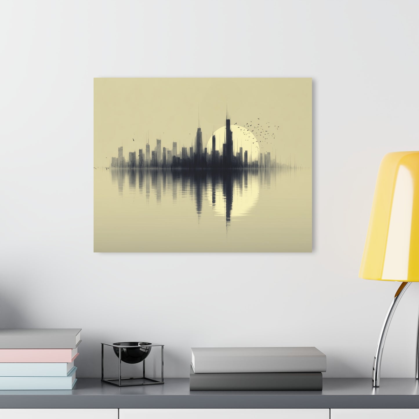 Evening Ascent - Modern Minimalist Acrylic Wall Art - 20 x 16 Inch - Light Mockup - Dyborn Designs