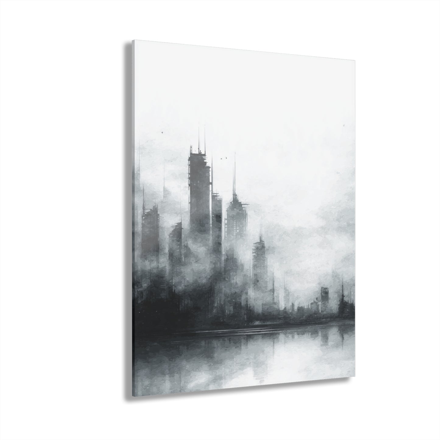 Fading Empire - Modern Minimalist Acrylic Wall Art - 11 x 14 Inch - Front - Dyborn Designs