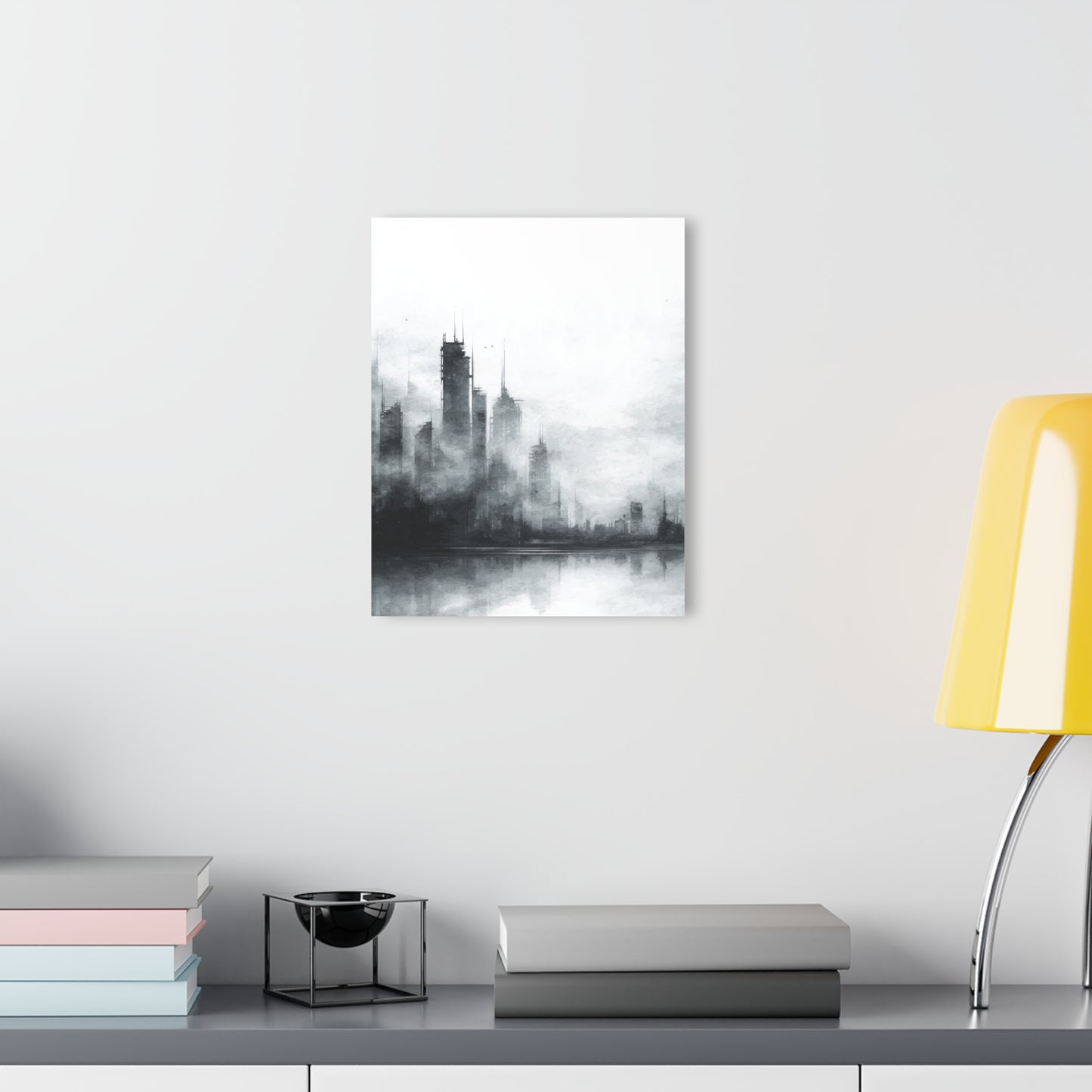 Fading Empire - Modern Minimalist Acrylic Wall Art - 11 x 14 Inch - Light Mock Up - Dyborn Designs