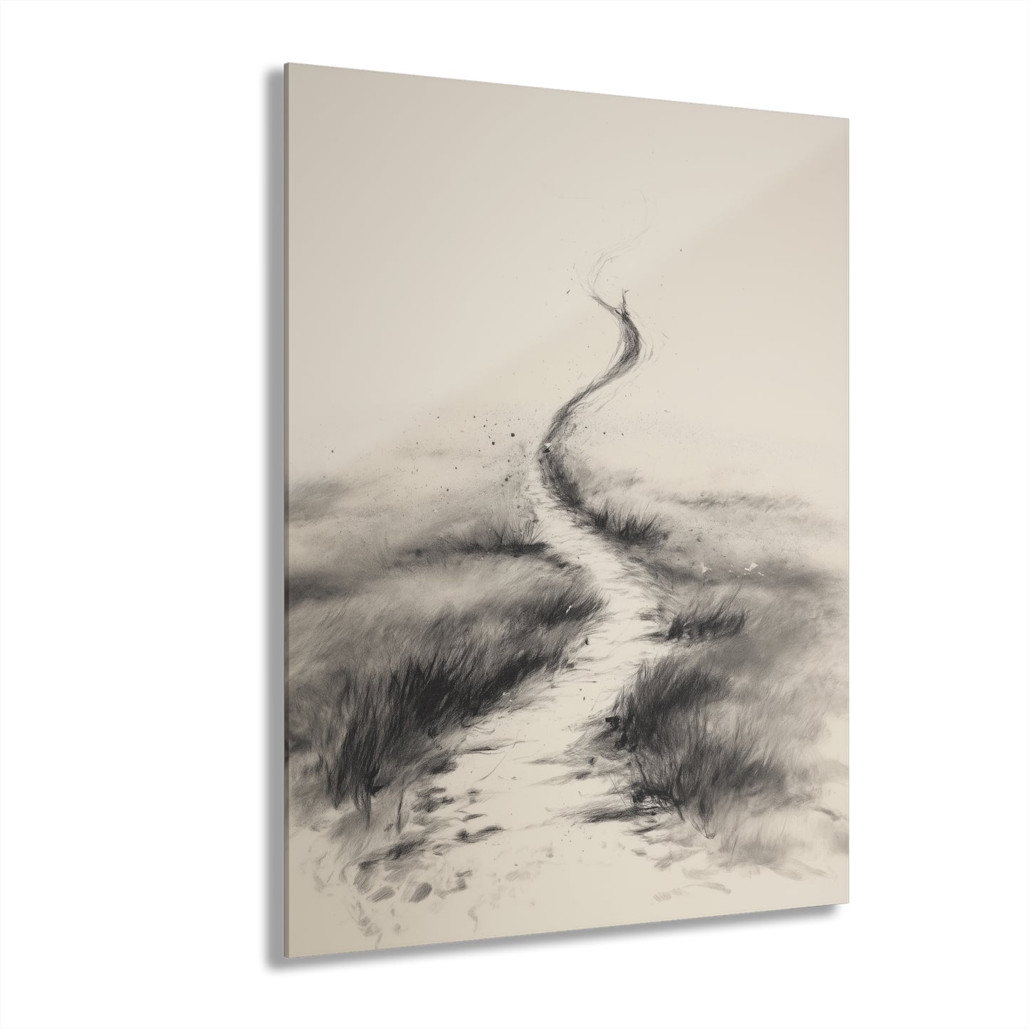 Fading Journey - Modern Minimalist Acrylic Wall Art - 16 x 20 Inch - Front - Dyborn Designs
