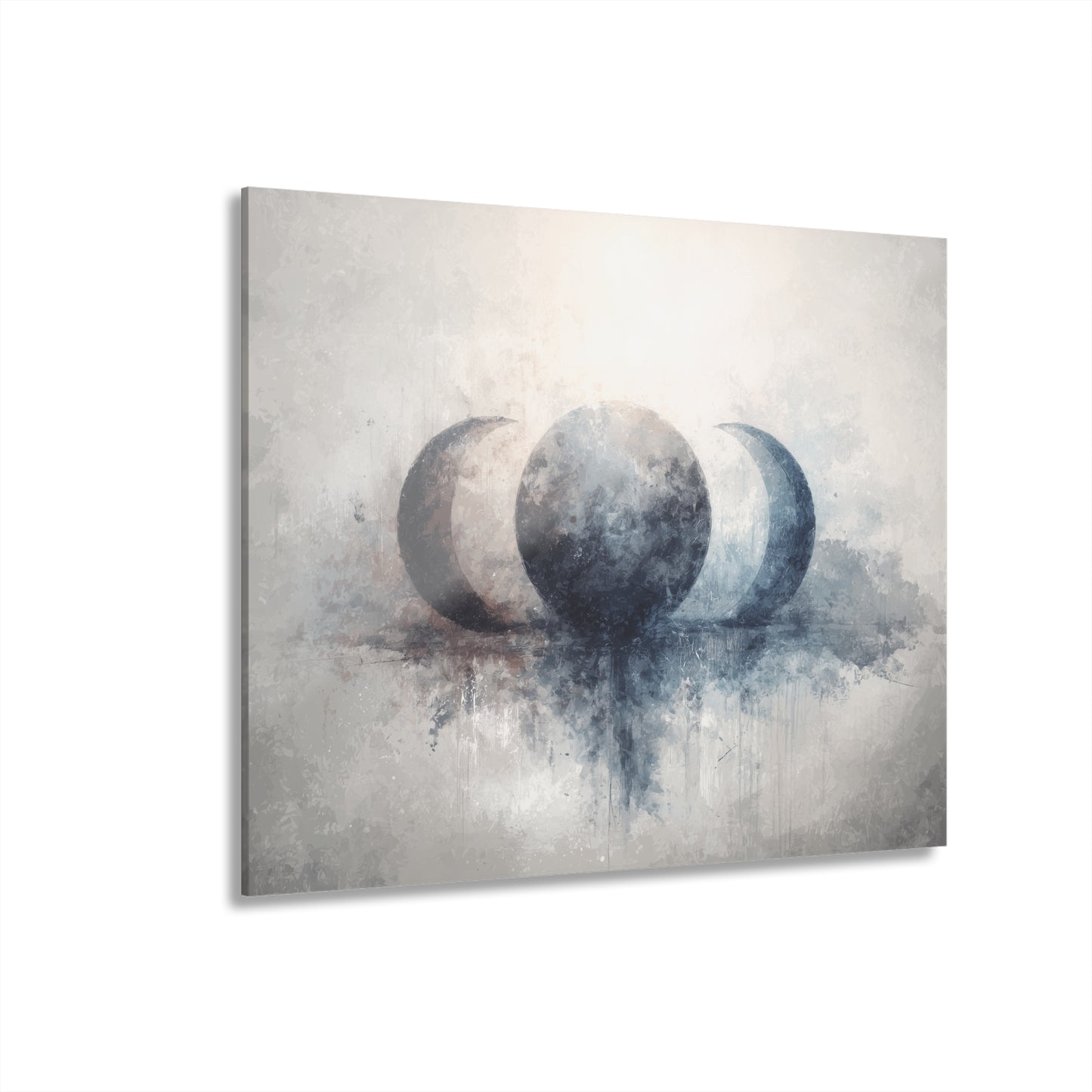 Lunar Balance - Modern Minimalist Acrylic Wall Art - 14 x 11 Inch - Front - Dyborn Designs