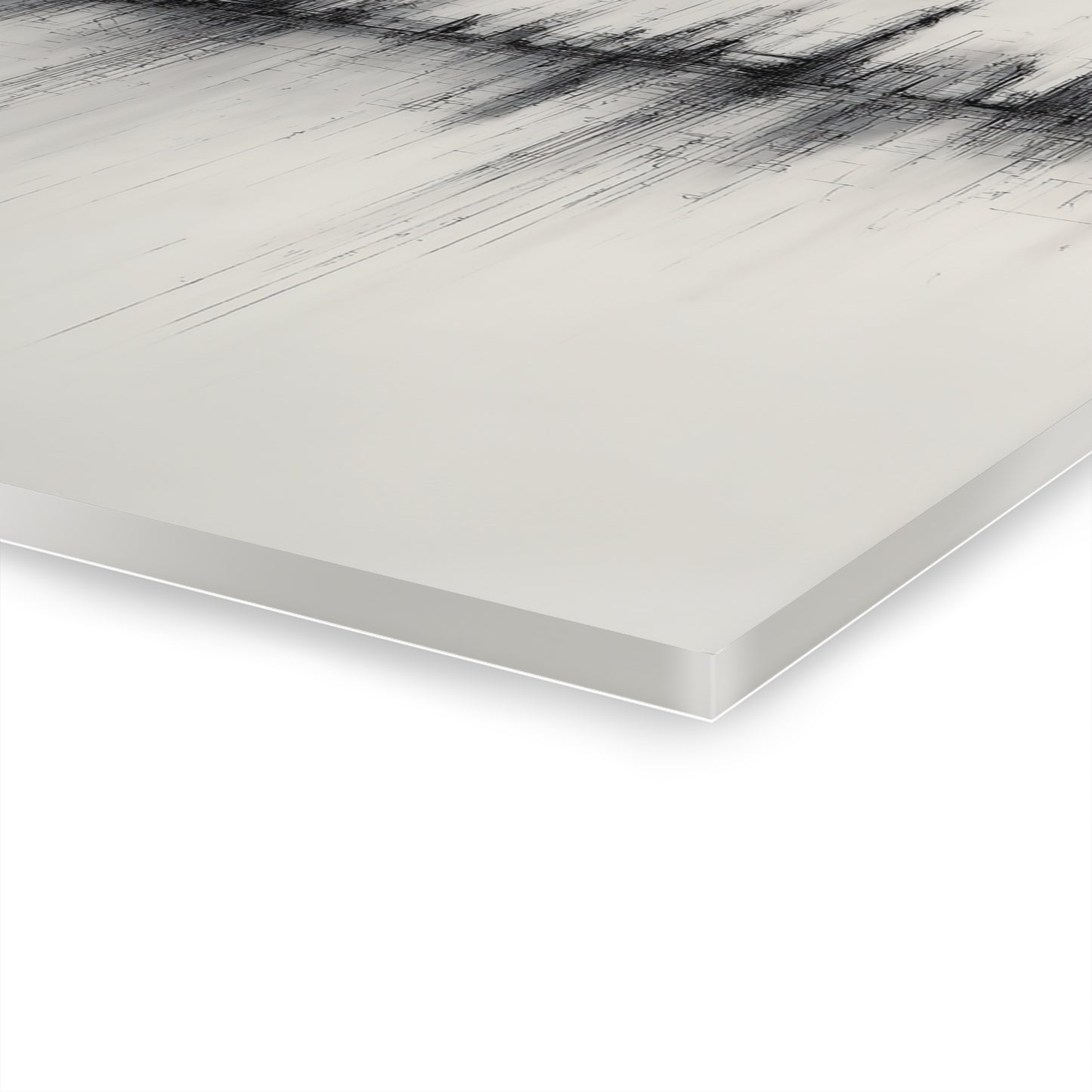 Mirrored Spires - Modern Minimalist Acrylic Wall Art - 20 x 16 Inch - Thickness - Dyborn Designs