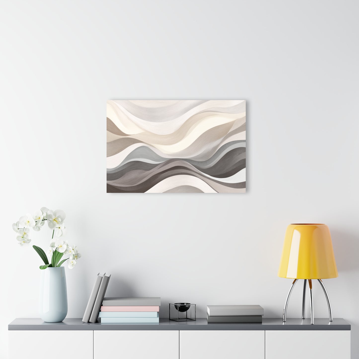 Muted Terrain - Modern Minimalist Acrylic Wall Art - 30 x 20 Inch - Light Mock Up - Dyborn Designs
