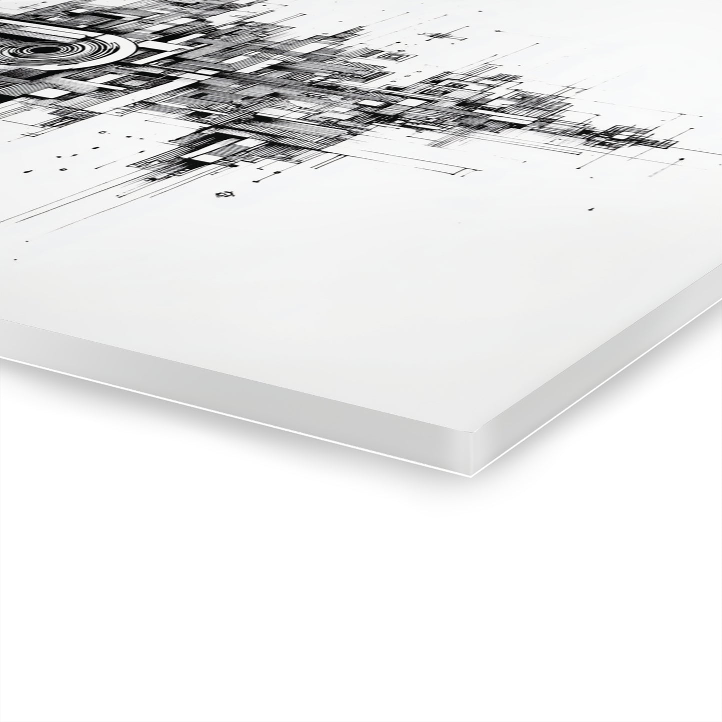 Negative Order - Modern Minimalist Acrylic Wall Art - 14 x 11 Inch - Thickness - Dyborn Designs