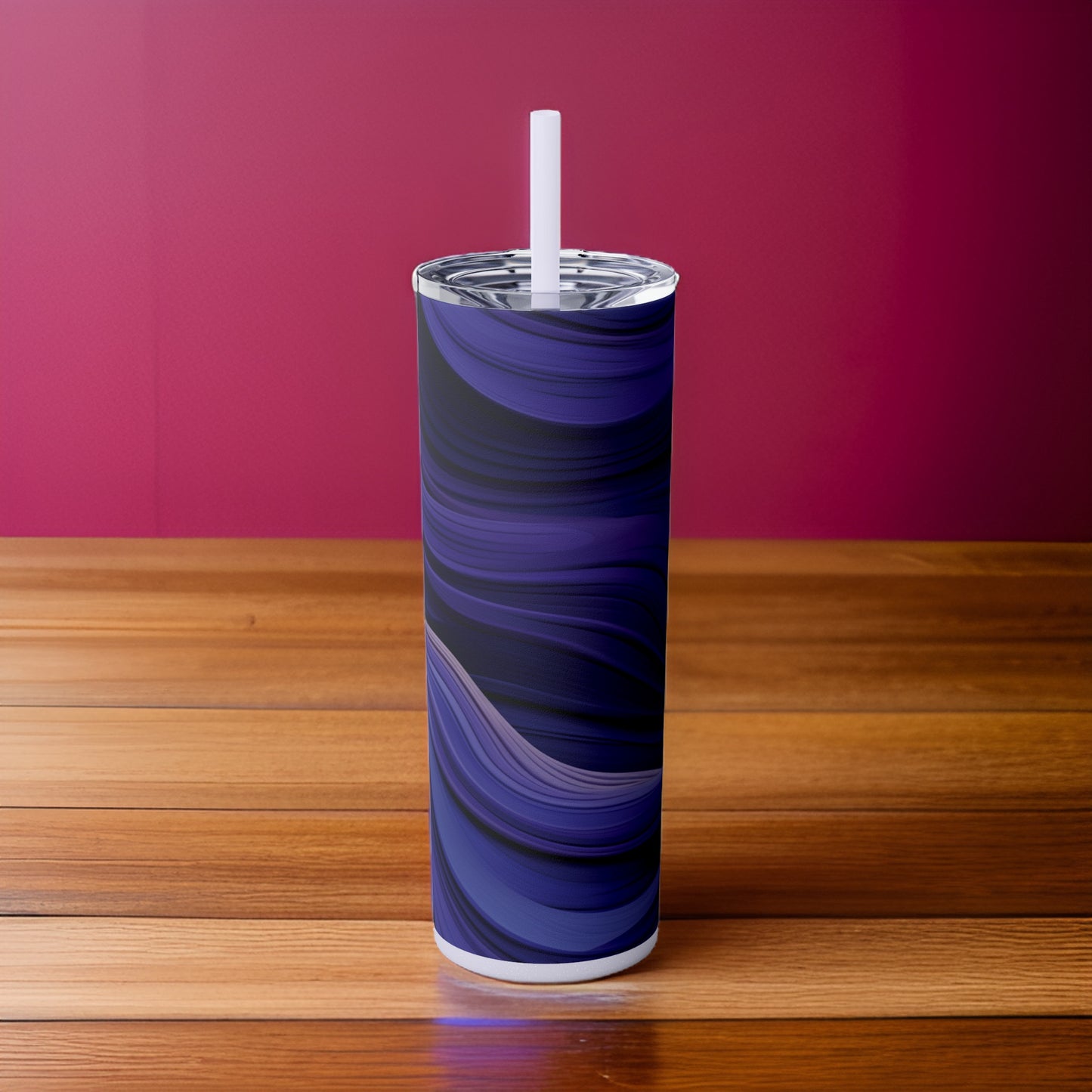 Purple Groove 20oz Stainless Steel Skinny Tumbler with Lid & Straw Color Lilac - Dyborn Designs