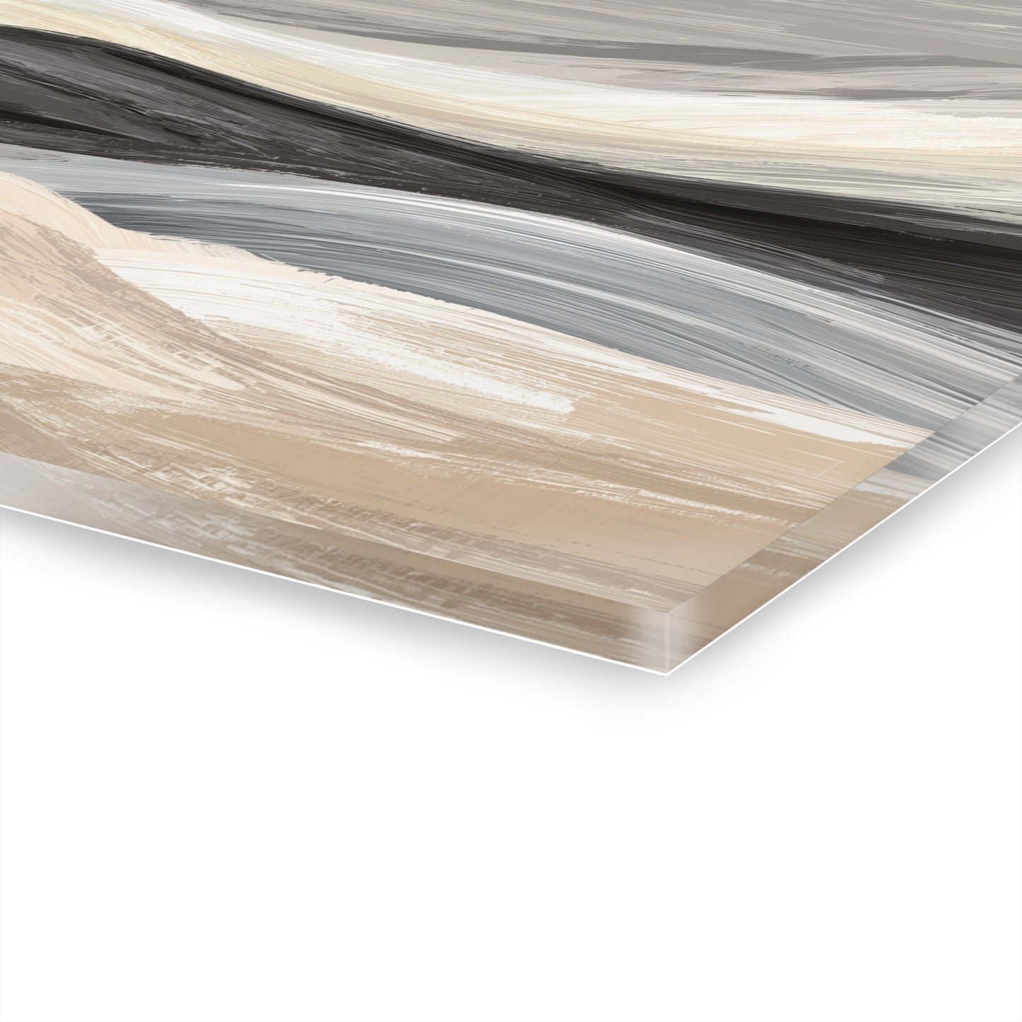 Sanded Mirage - Modern Minimalist Acrylic Wall Art - 14 x 11 Inch - Thickness - Dyborn Designs
