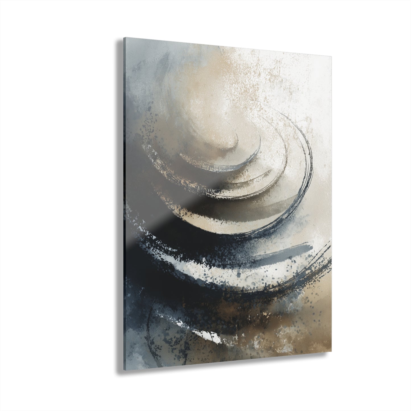 Silent Collapse - Modern Minimalist Acrylic Wall Art - 11 x 14 Inch - Front - Dyborn Designs