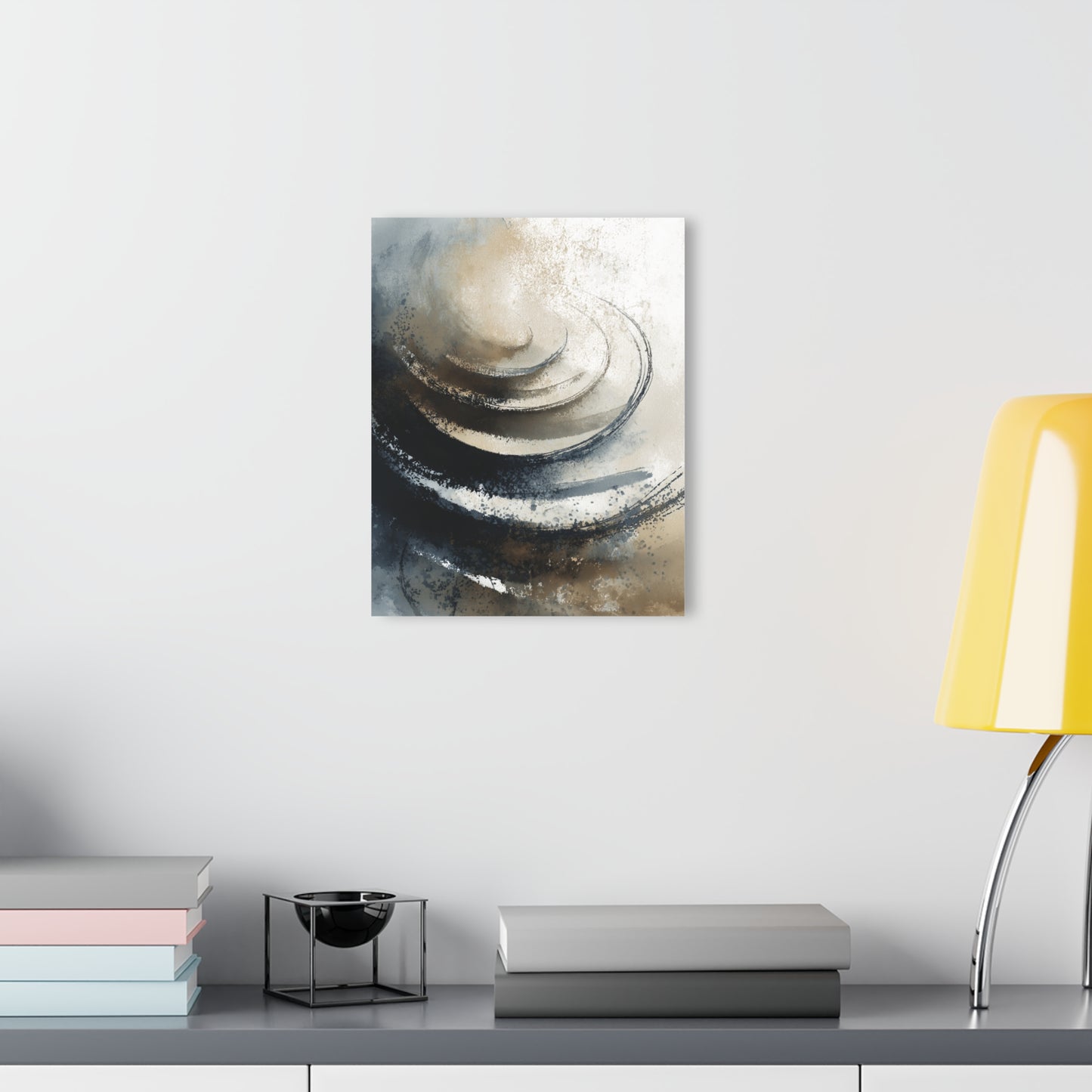 Silent Collapse - Modern Minimalist Acrylic Wall Art - 11 x 14 Inch - Light Mock Up - Dyborn Designs