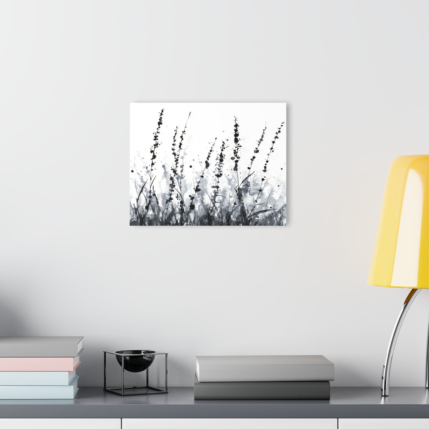 Silent Fields - Modern Minimalist Acrylic Wall Art - 14 x 11 Inch - Light Mock Up - Dyborn Designs