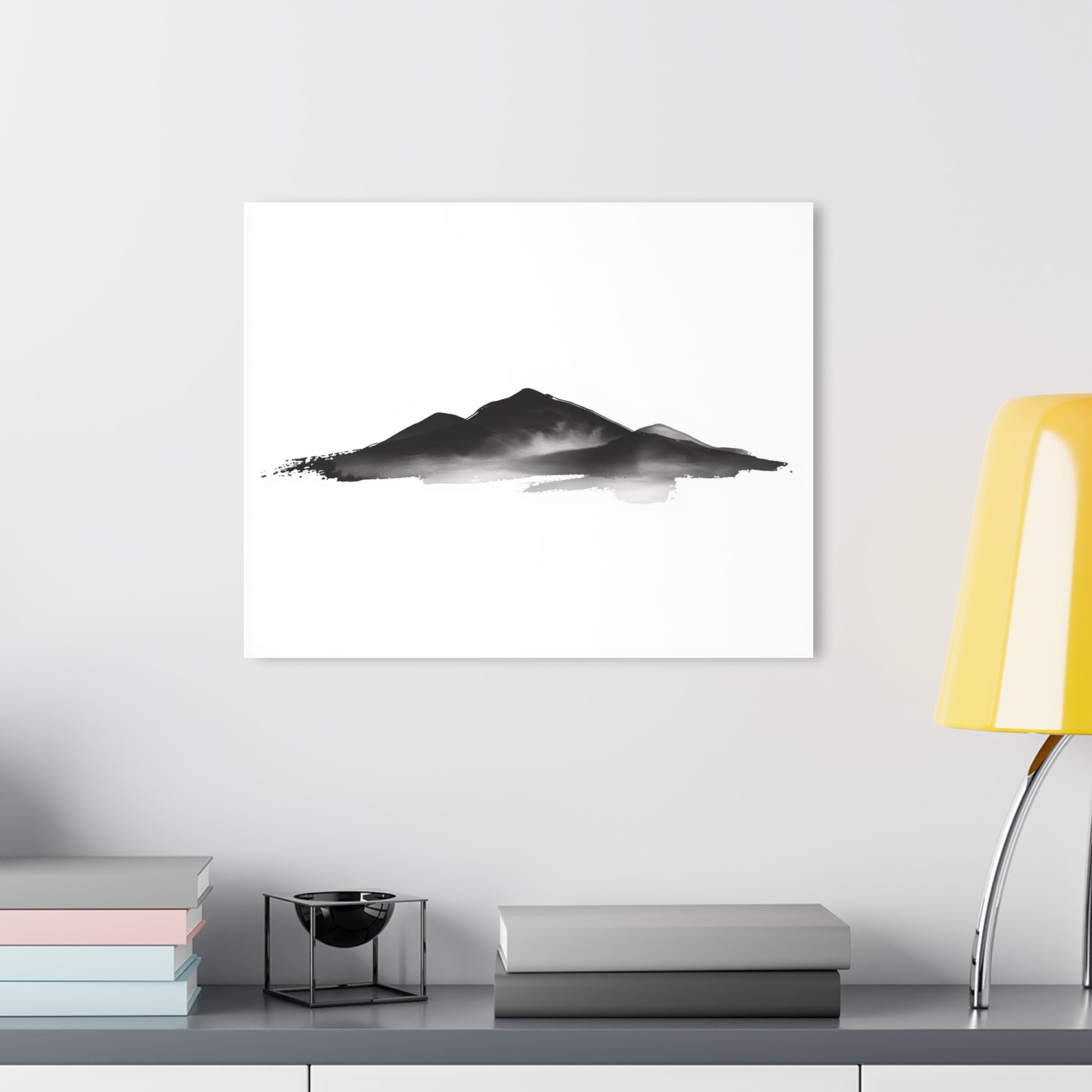 Solitary Ridge - Modern Minimalist Acrylic Wall Art  - 20 x 16 Inch - Light Mock Up - Dyborn Designs