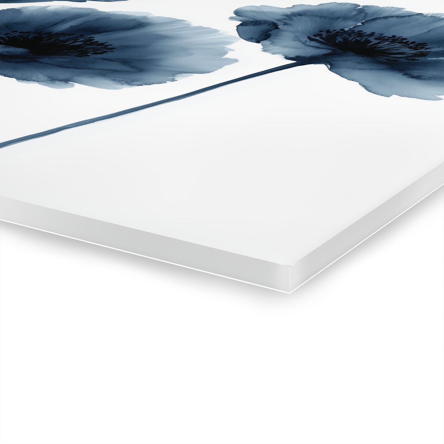Three Flowers - Modern Minimalist Acrylic Wall Art - 14 x 11 Inch - Thickness - Dyborn Designs