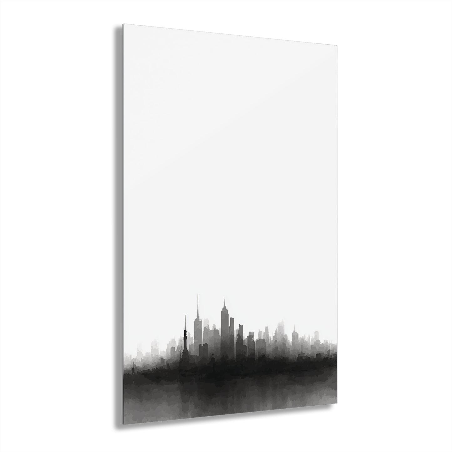 Urban Shadow - Modern Minimalist Acrylic Wall Art - 20 x 30 Inch - Front - Dyborn Designs