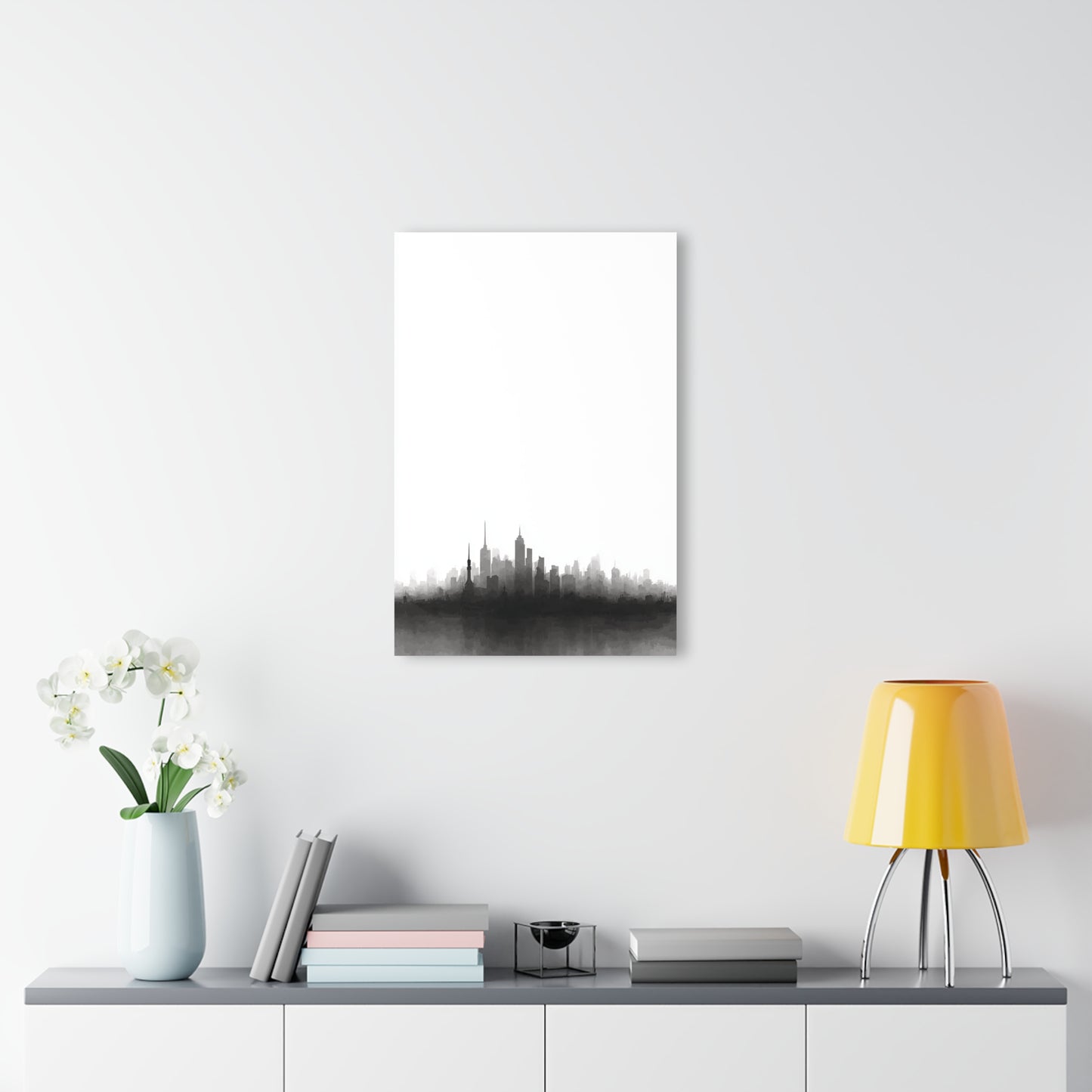 Urban Shadow - Modern Minimalist Acrylic Wall Art - 20 x 30 Inch - Light Mock Up - Dyborn Designs