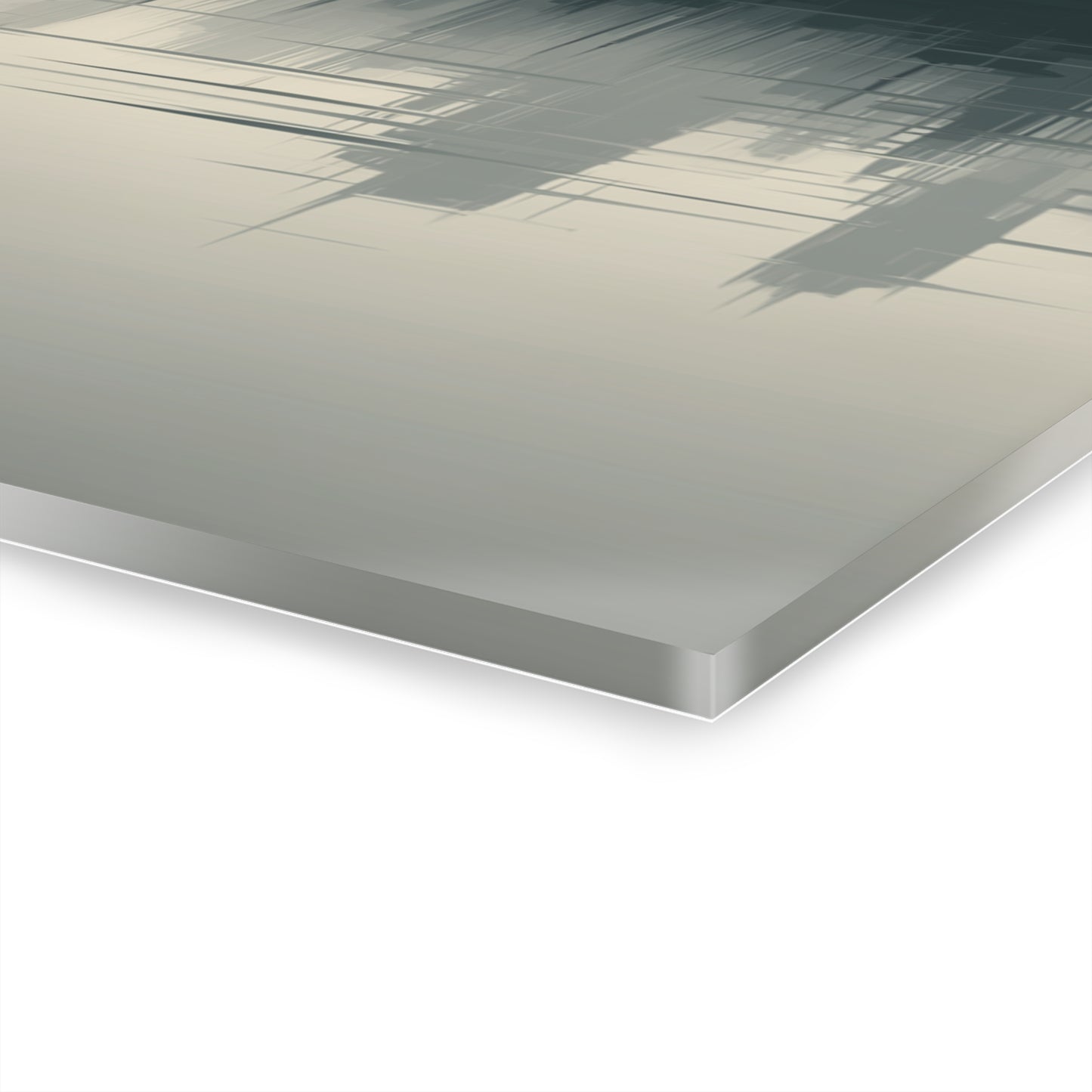 Veiled Crossing - Modern Minimalist Acrylic Wall Art - 36 x 24 Inch - Thickness - Dyborn Designs