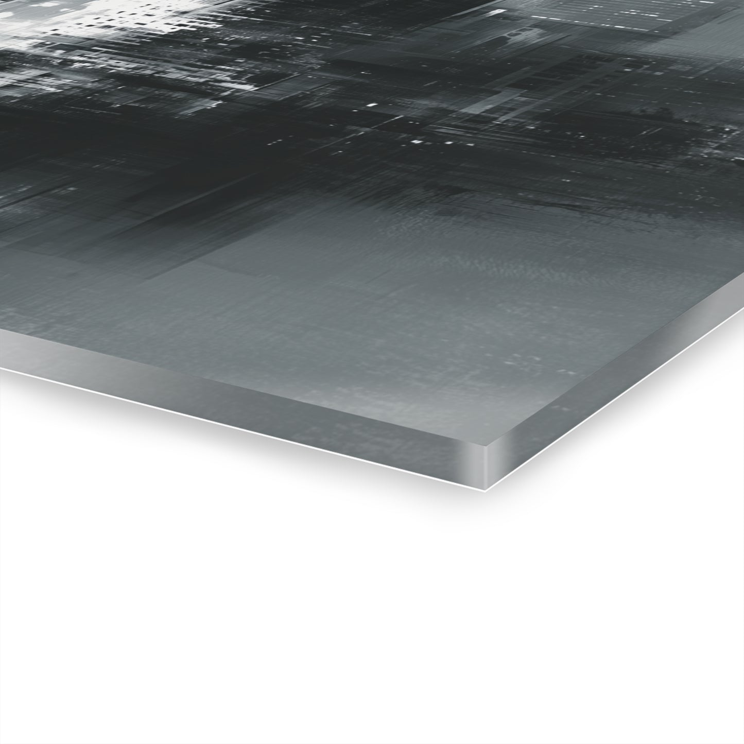 Vertical Haze - Modern Minimalist Acrylic Wall Art - 20 x 16 Inch - Thickness - Dyborn Designs