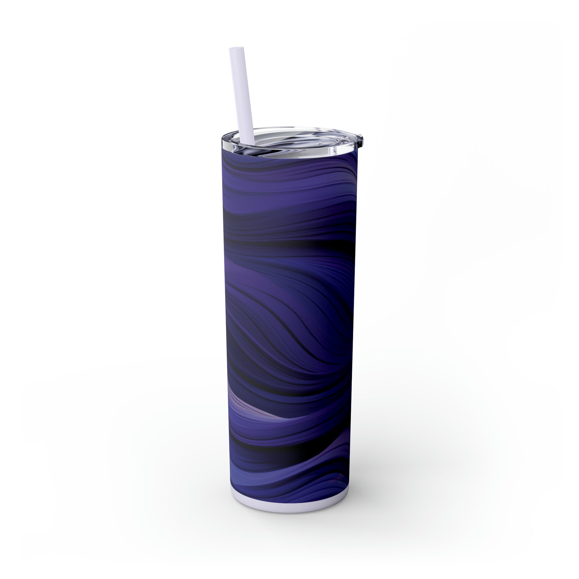 Purple Groove 20oz Insulated Stainless Steel Skinny Tumbler with Lid and Straw - Dyborn Designs