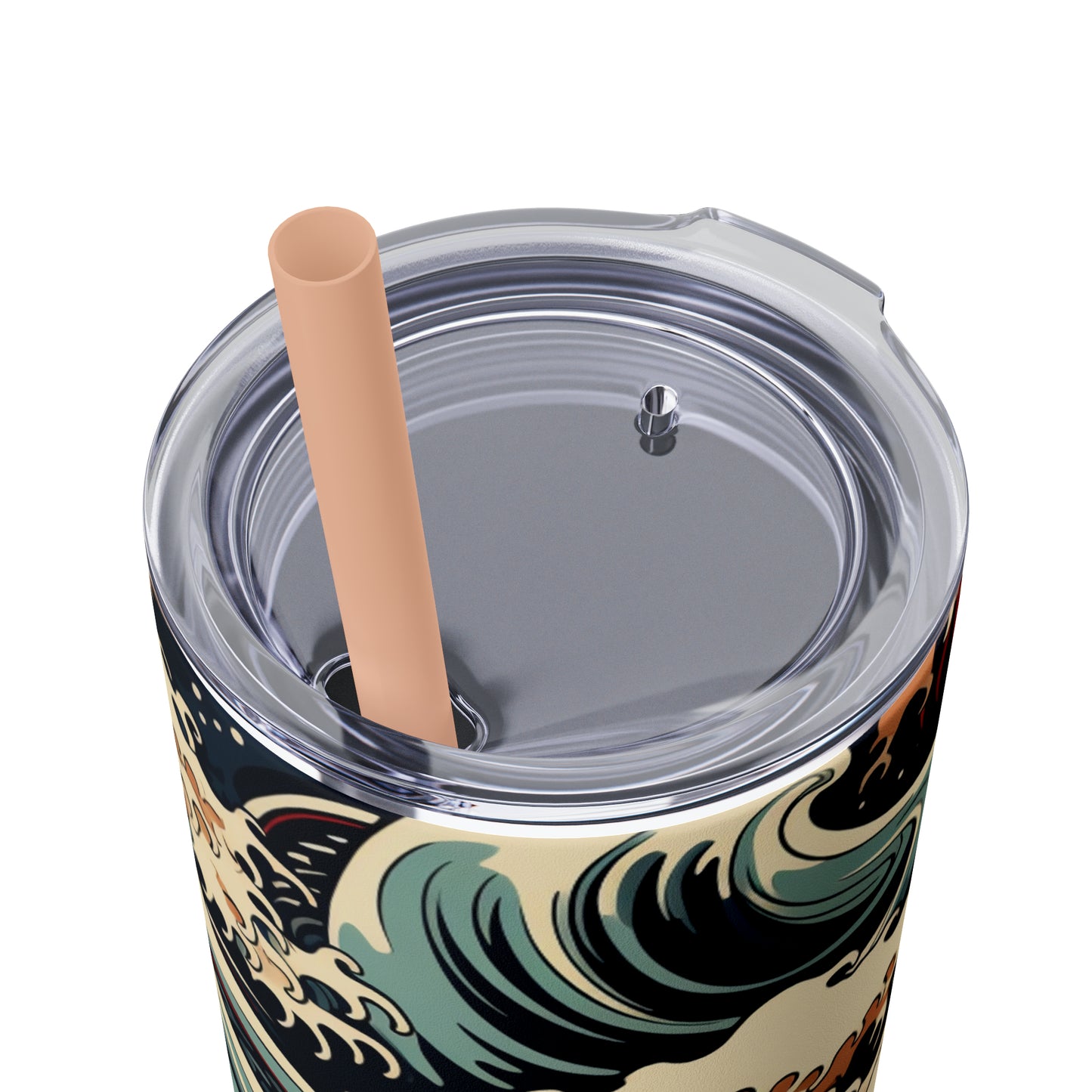 Raging Waters 20oz Insulated Stainless Steel Skinny Tumbler with Lid and Straw - Dyborn Designs