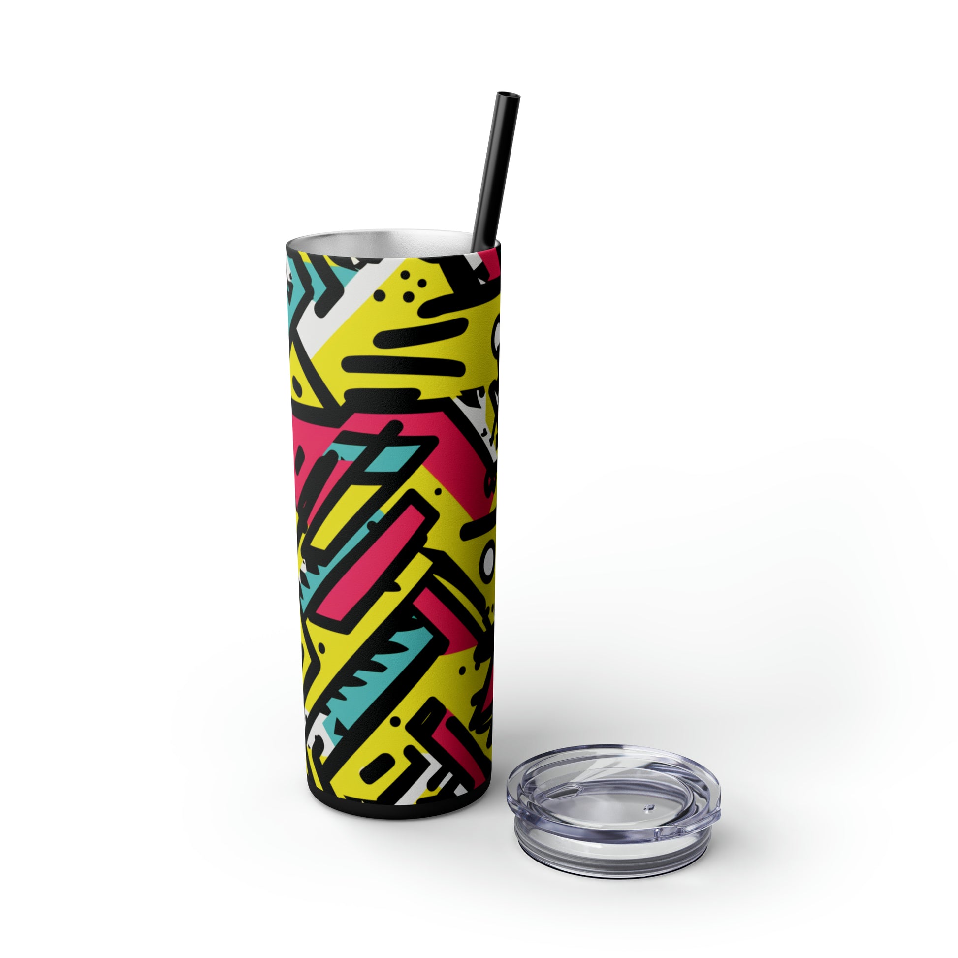 I'm a 90's Kid 20-Ounce Steel Skinny Tumbler with Lid and Straw - Dyborn Designs