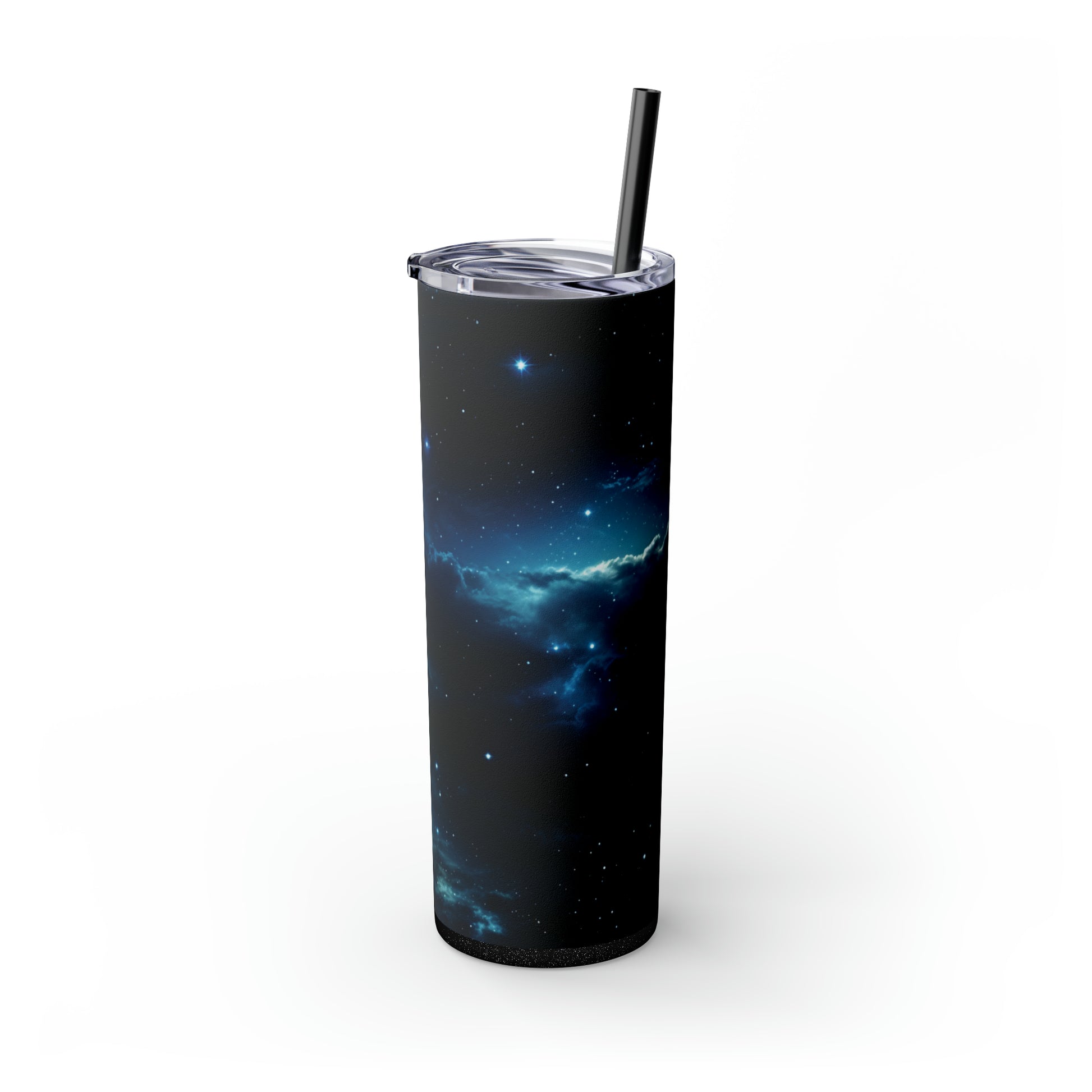 Midnight Realm 20-Ounce Steel Skinny Tumbler with Lid and Straw - Dyborn Designs