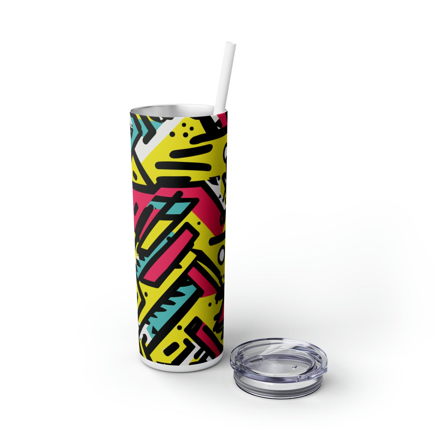 I'm a 90's Kid 20-Ounce Steel Skinny Tumbler with Lid and Straw - Dyborn Designs