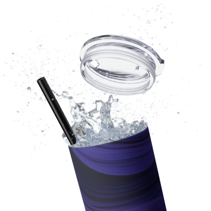 Purple Groove 20oz Insulated Stainless Steel Skinny Tumbler with Lid and Straw - Dyborn Designs