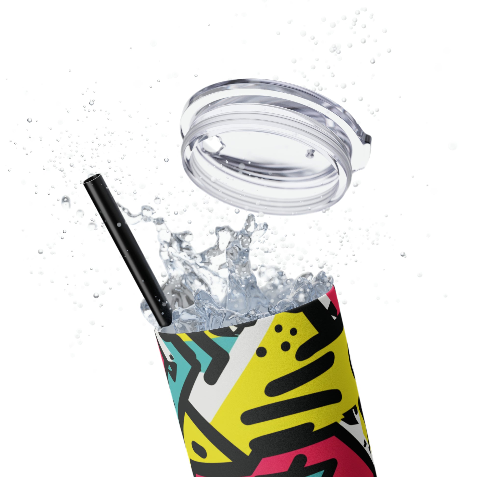 I'm a 90's Kid 20-Ounce Steel Skinny Tumbler with Lid and Straw - Dyborn Designs