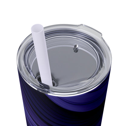 Purple Groove 20oz Insulated Stainless Steel Skinny Tumbler with Lid and Straw - Dyborn Designs