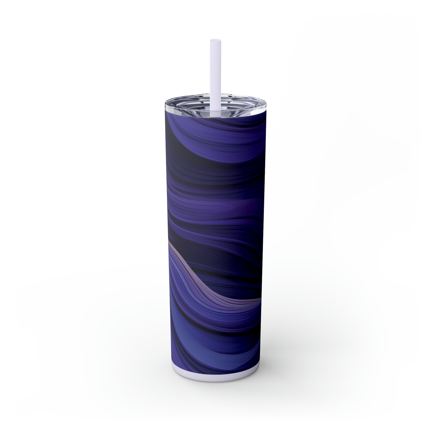 Purple Groove 20oz Insulated Stainless Steel Skinny Tumbler with Lid and Straw - Dyborn Designs