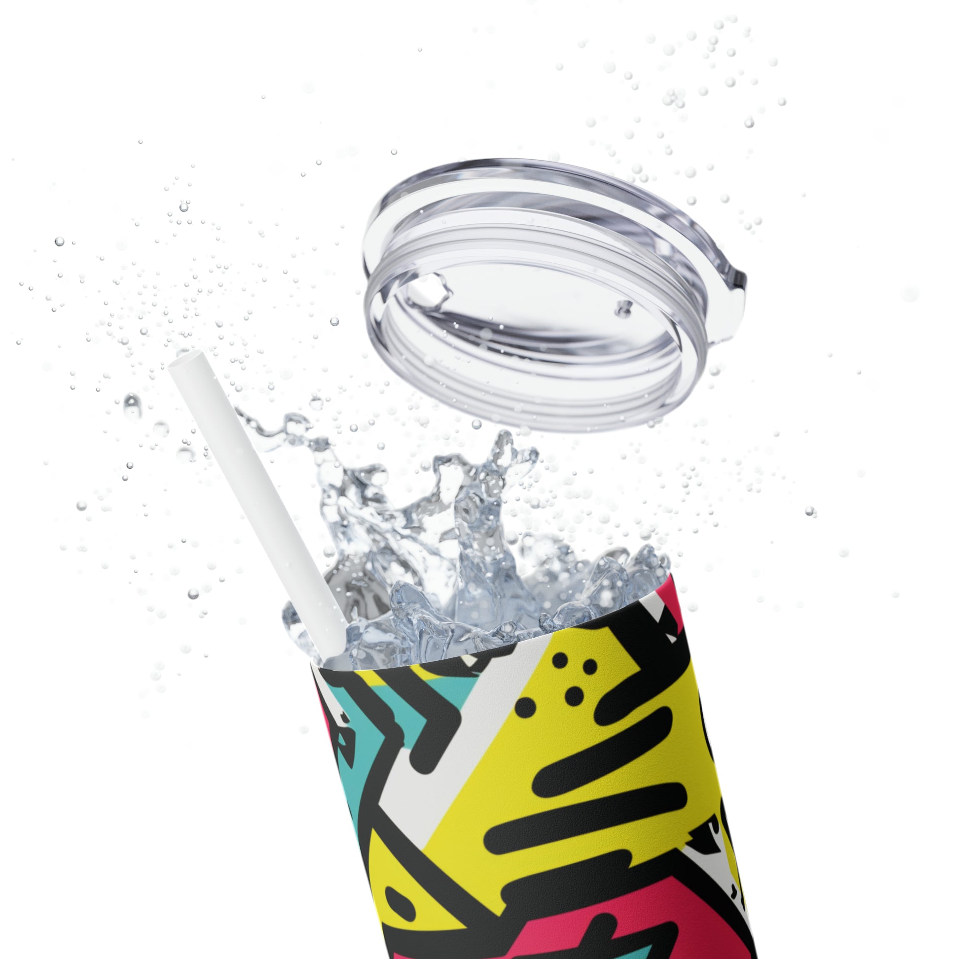 I'm a 90's Kid 20-Ounce Steel Skinny Tumbler with Lid and Straw - Dyborn Designs