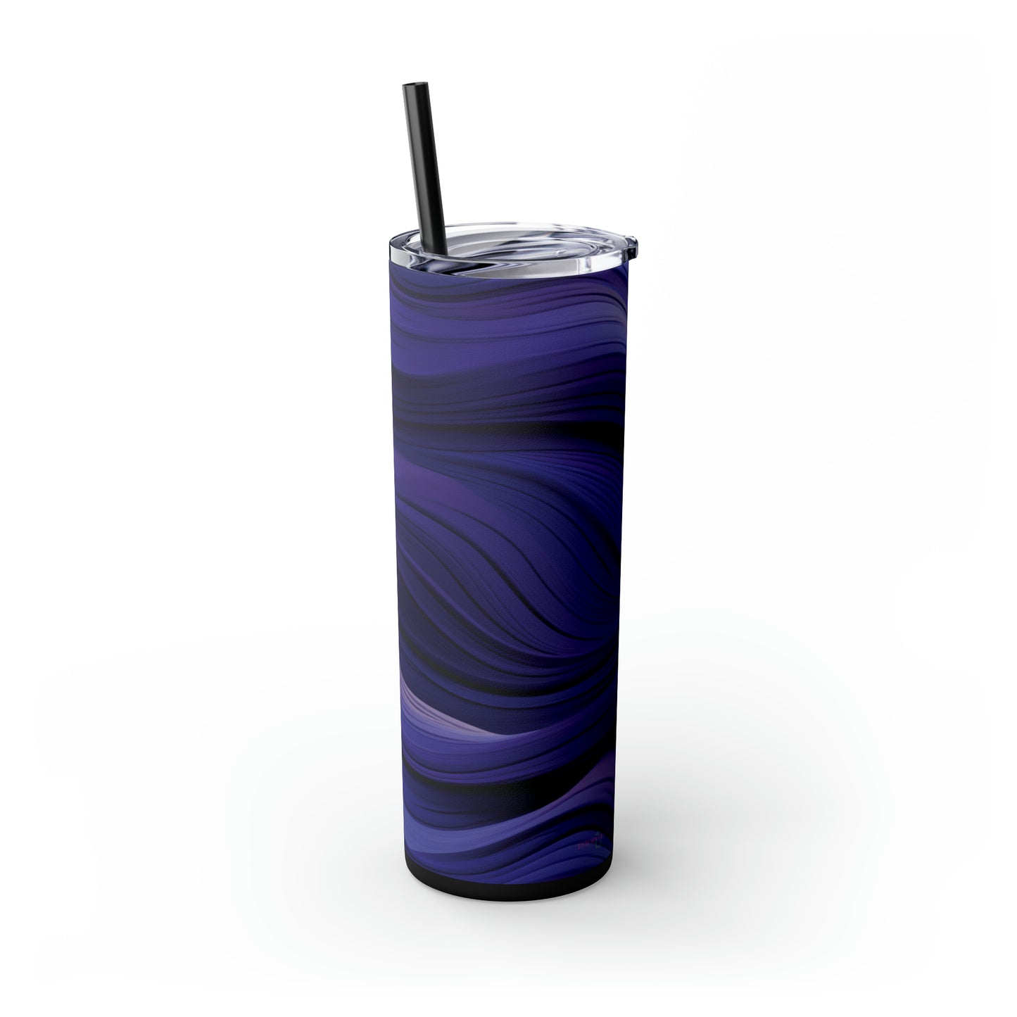 Purple Groove 20oz Insulated Stainless Steel Skinny Tumbler with Lid and Straw - Dyborn Designs