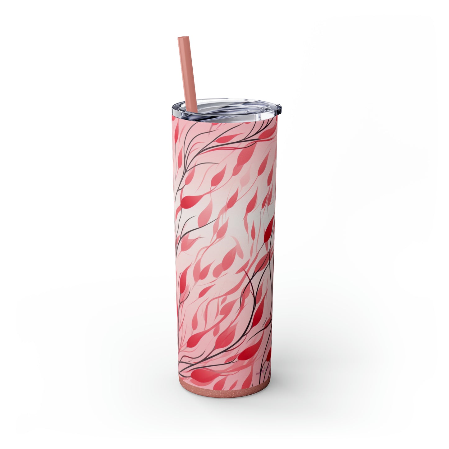Pastel Breeze 20oz Insulated Stainless Steel Skinny Tumbler with Lid and Straw - Dyborn Designs