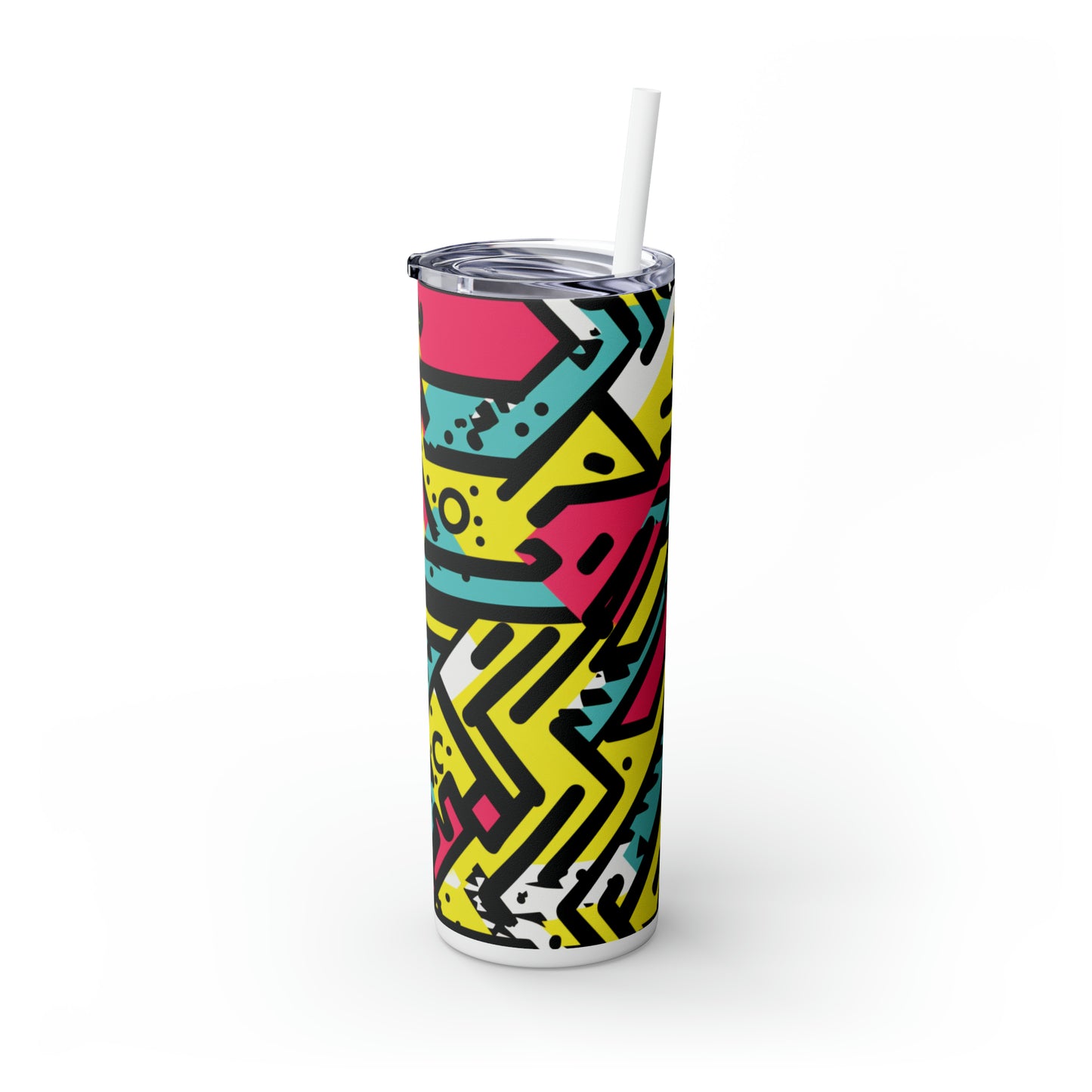 I'm a 90's Kid 20-Ounce Steel Skinny Tumbler with Lid and Straw - Dyborn Designs