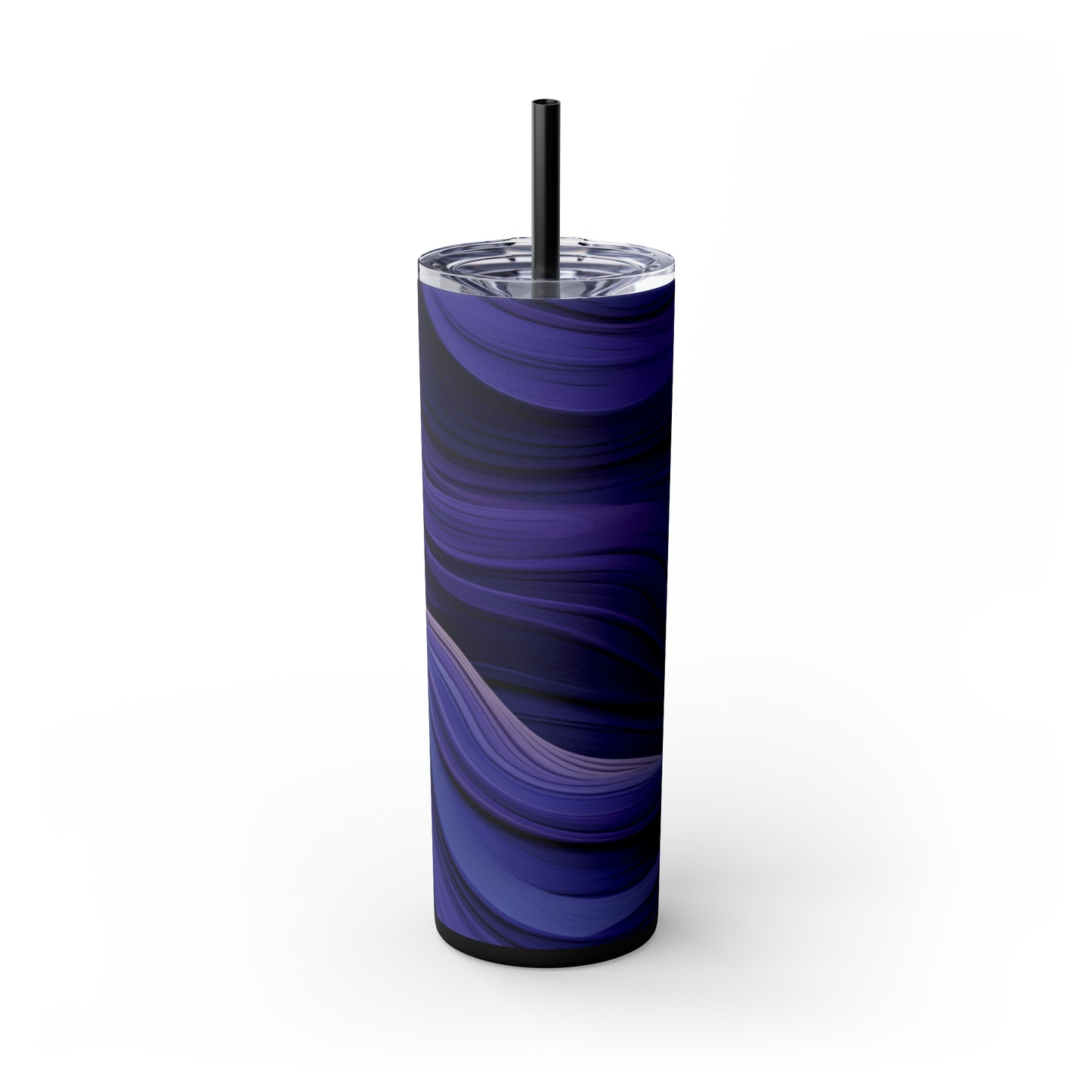 Purple Groove 20oz Insulated Stainless Steel Skinny Tumbler with Lid and Straw - Dyborn Designs